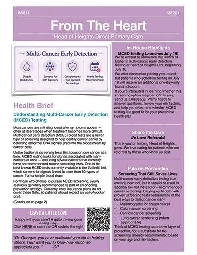Heart of Heights Newsletter - Volume 13