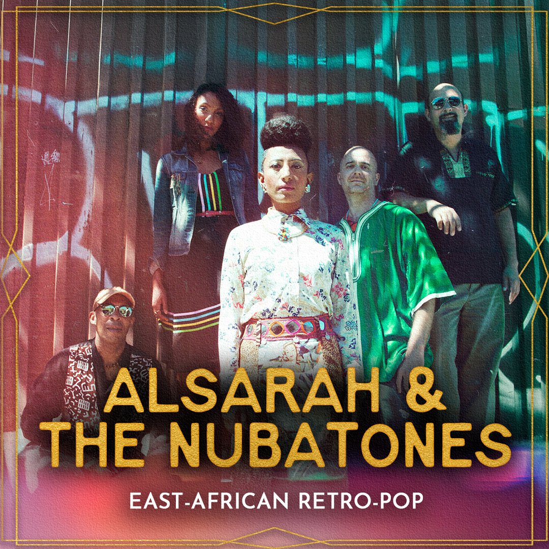 Alsarah & the Nubatones are a Brooklyn-based band led by Sudanese-American singer, songwriter, and ethnomusicologist Alsarah. Since 2011, the group blends traditional East African music with modern influences, creating a sound they describe as "East