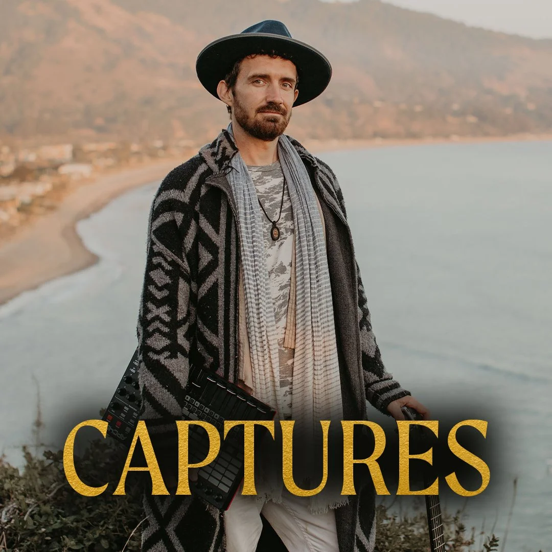 Captures is the technical mastermind and heart-centered producer behind the course’s core production teachings. His journey ranges from performing with international acts, live sound, & electronic & acoustic studio work, grounding his practice in ser