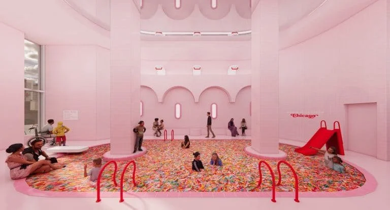 MOIC Chicago sprinkle pool rendering