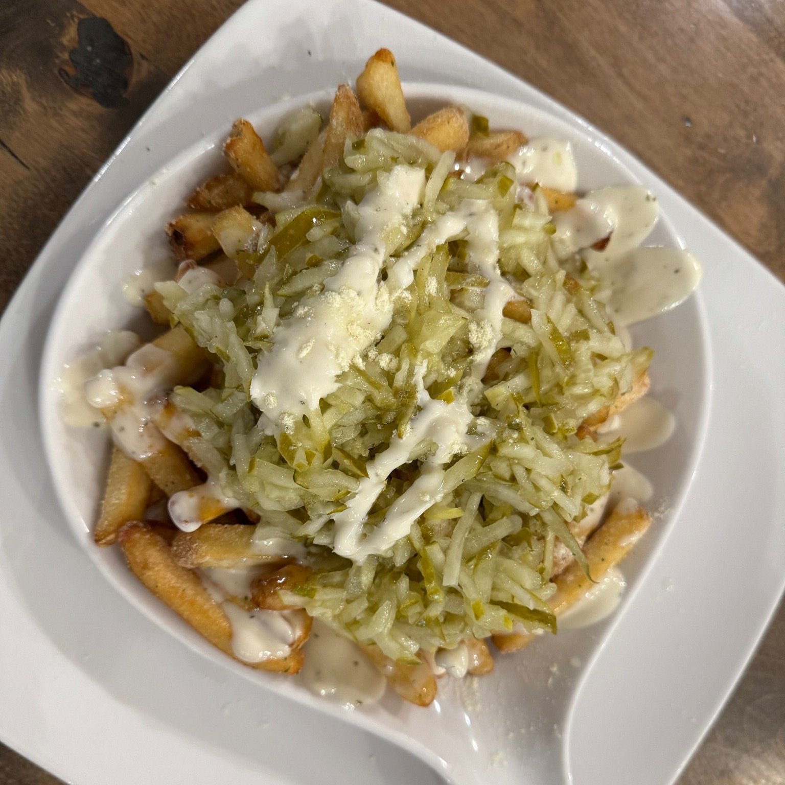 It's Tuesday and that Means Wings! 
1 lb of Wings and a Side for $14! and a couple other cool features only available On Tuesdays!  All Day long ( after Breakfast that is.