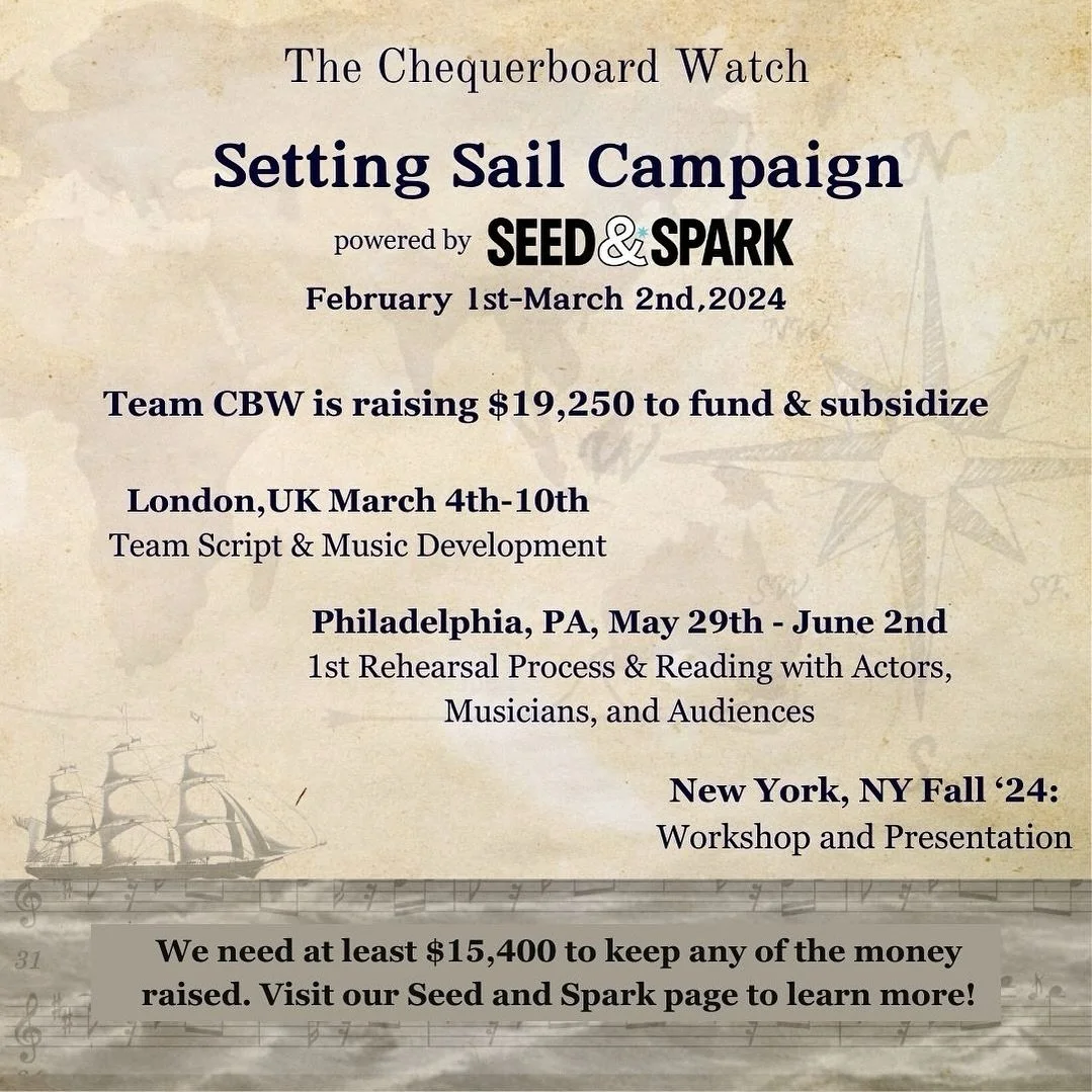 We are currently in the height of our Setting Sail Campaign powered by @seedandspark. Visit the link in our bio to learn more about our project, and how to donate. We have many exciting plans this year, but we cannot do it without your help! 

https: