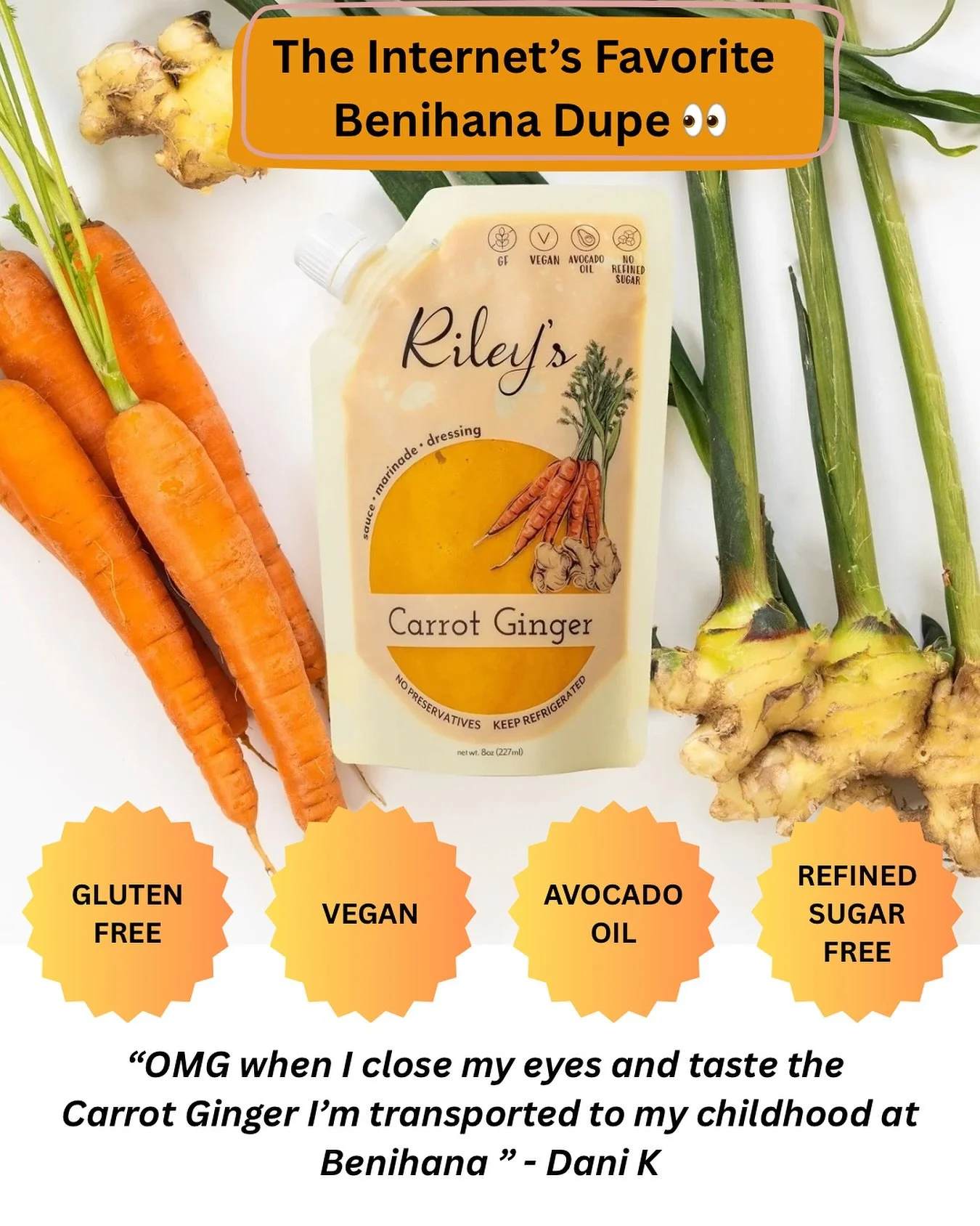 The Benihana Dressing dupe you&rsquo;ve been craving 😋

Find us in the LA/Long Beach areas:
@lahomefarm 
@thegoldenpoppymarket 
@cookbookmarket 
@farmshopca 
@jaydesmarket 
@ubunturestaurants 
COMING SOON: @hollywoodsupermart