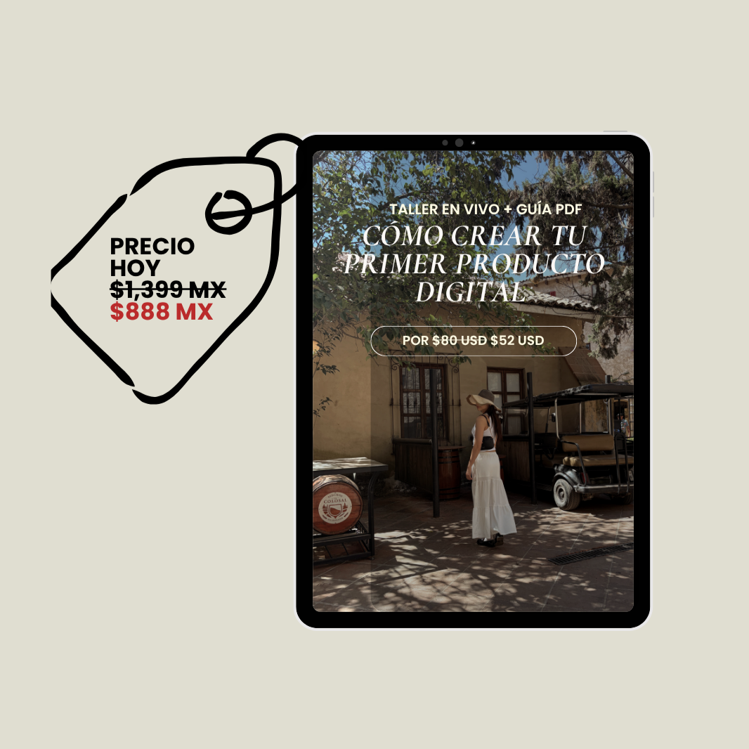 GUÍA: PRODUCTOS DIGITALES + TALLER EN VIVO (PRE-LANZAMIENTO)