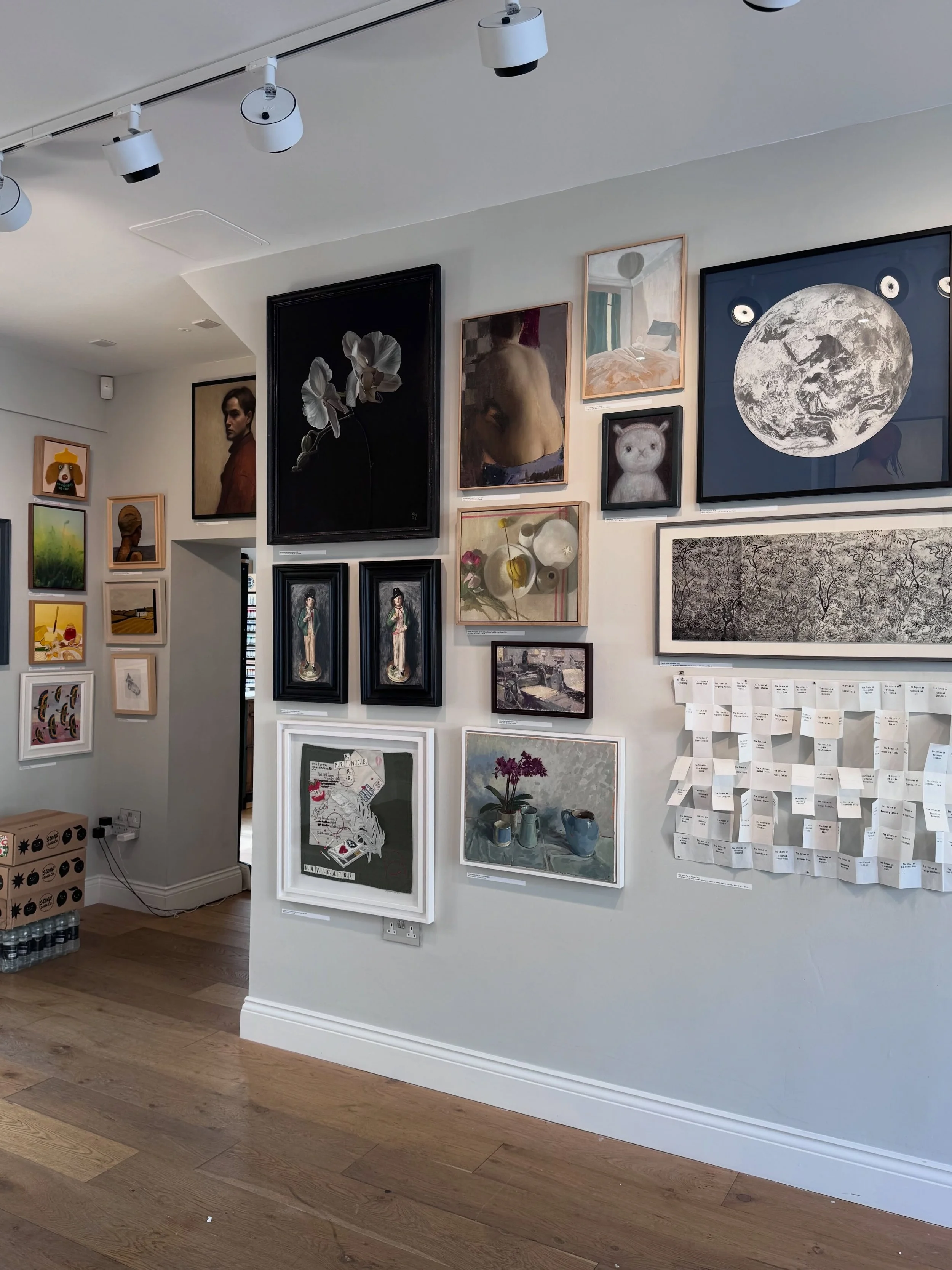 For months, it was just me&hellip; and an orchid.

Hours of looking.

Tiny decisions.

Quiet moments of doubt.

The occasional breakthrough.

Then, suddenly, one day it finds itself here&mdash;sharing a wall with the work of so many talented artists.