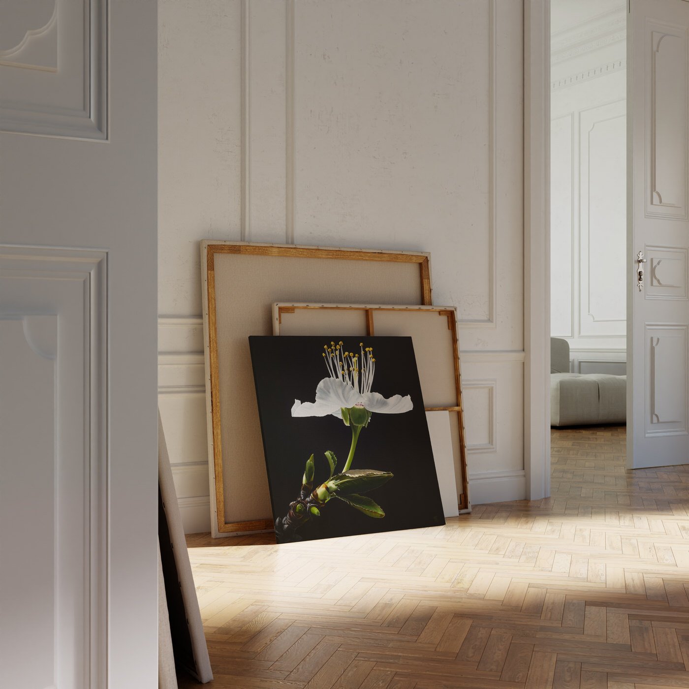 trish-mitchell-white-blossom-flower-oil-painting-sakura-london