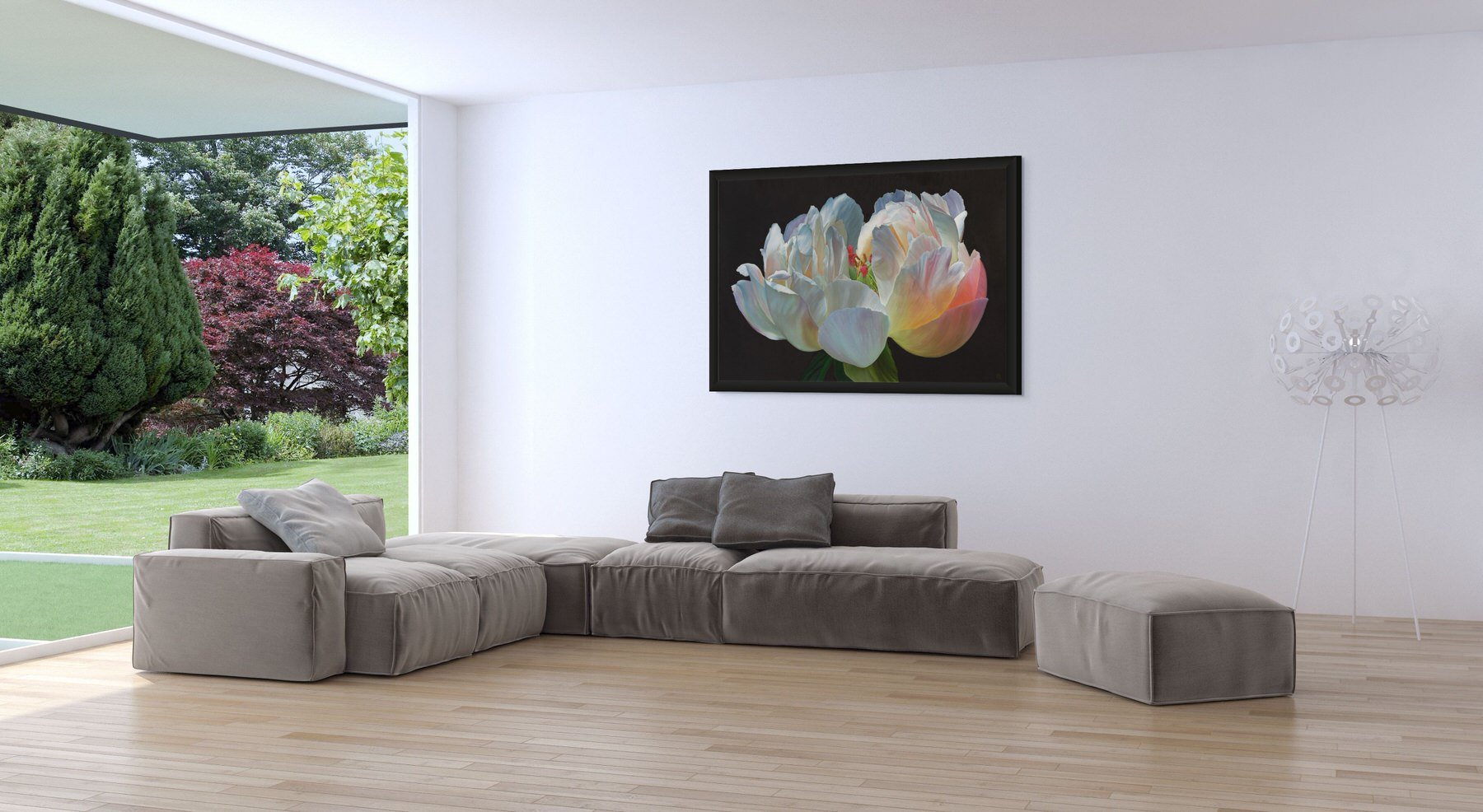 large-peony-flower-eternal-glow-painting-living-space-wall