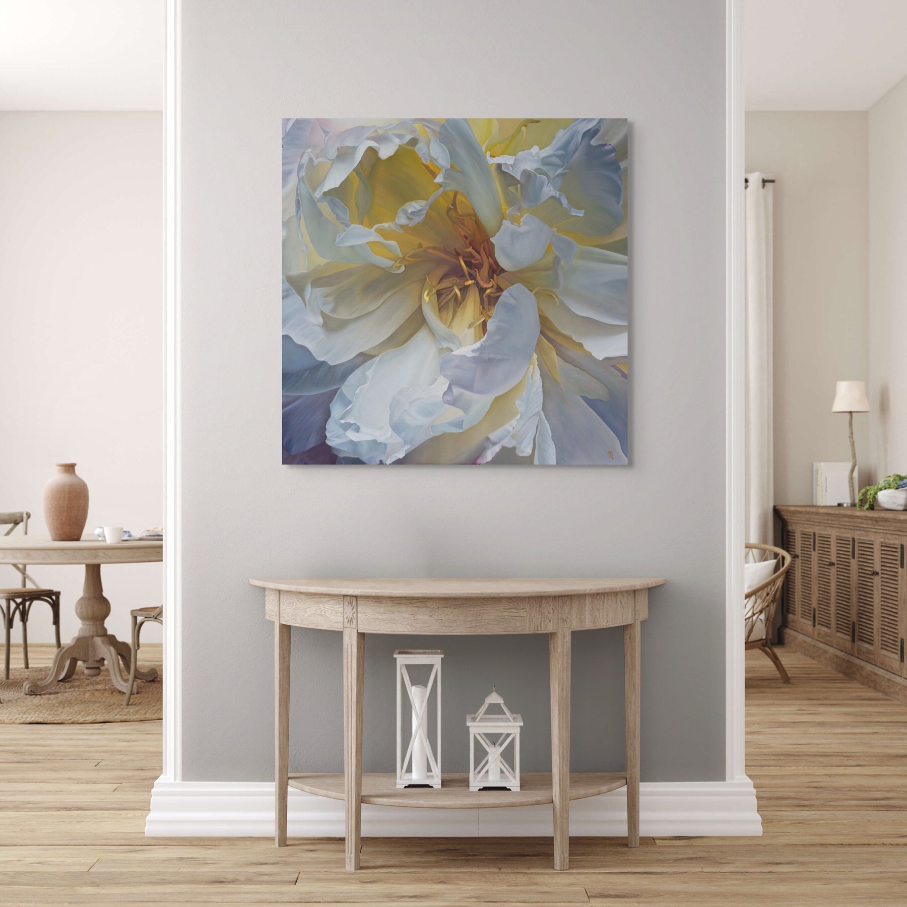 trish-mitchell-white-peony-flower-golden-reverie-oil-painting