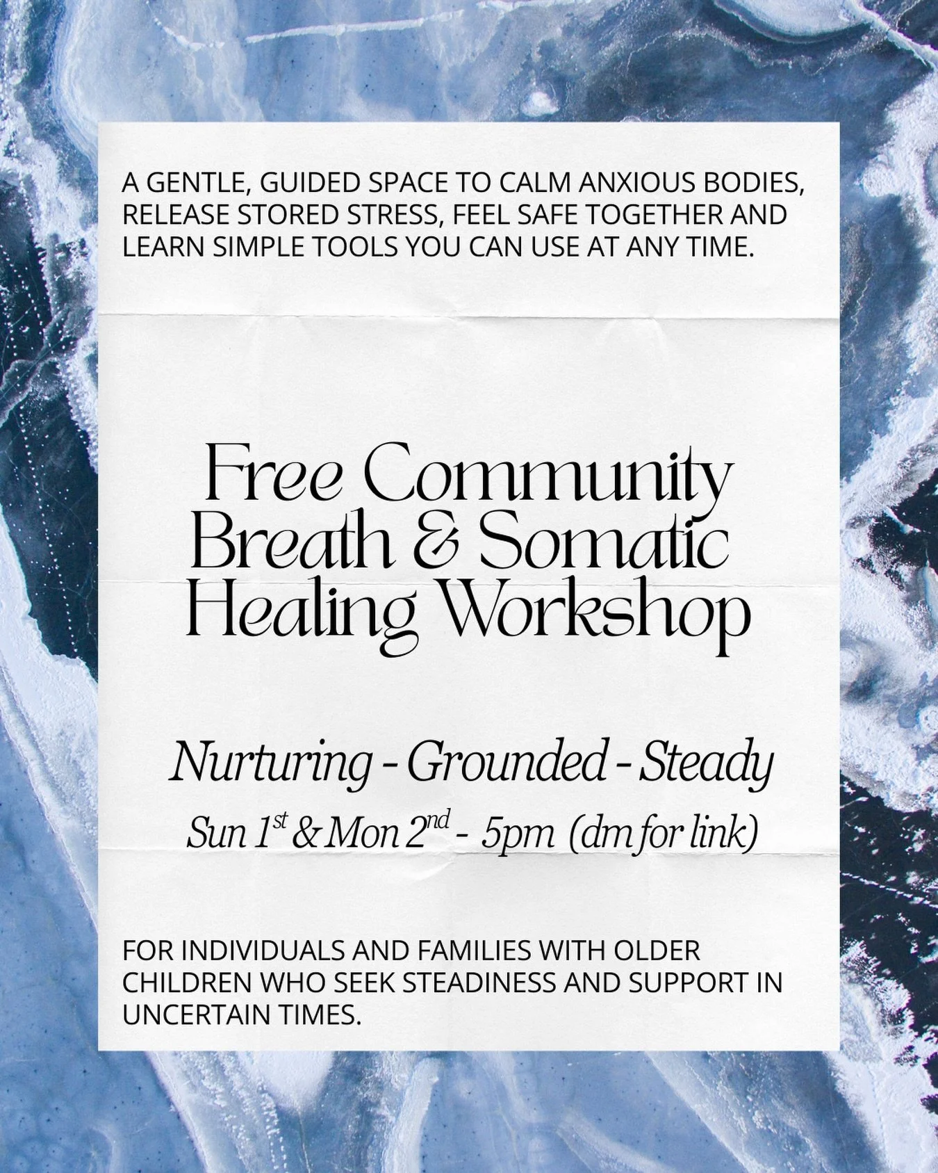 In moments of crisis, our nervous systems carry more than we realise.

The constant alerts. The conversations. The uncertainty. Children feel it. Teenagers feel it. We feel it.

And often, we don&rsquo;t need more information. We need safety in the b