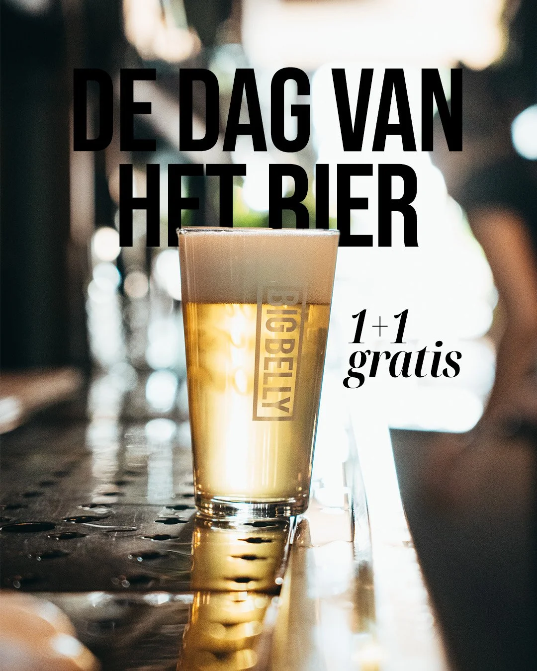 Vrijdag 1 augustus is de 'dag van het bier' en daarom 𝟭+𝟭 𝗴𝗿𝗮𝘁𝗶𝘀 op alle core-range &amp; seasonal Big Belly bieren tot 17.00u! 

VRIJMIBO = AAN! 

*De hele dag, dus ook tijdens lunch!
