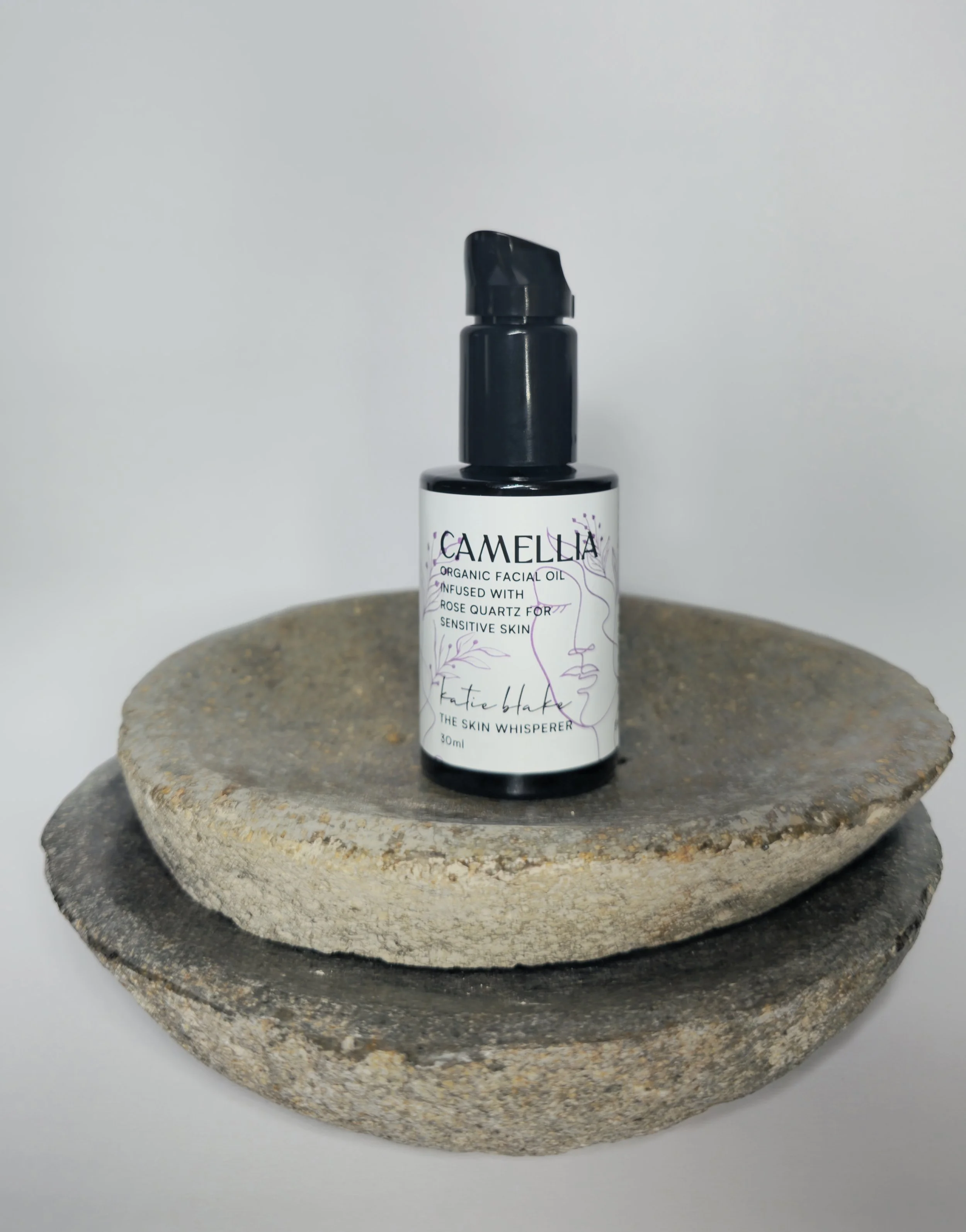 Organic Camellia Facial Oil — Infused with Rose Quartz - 30ml