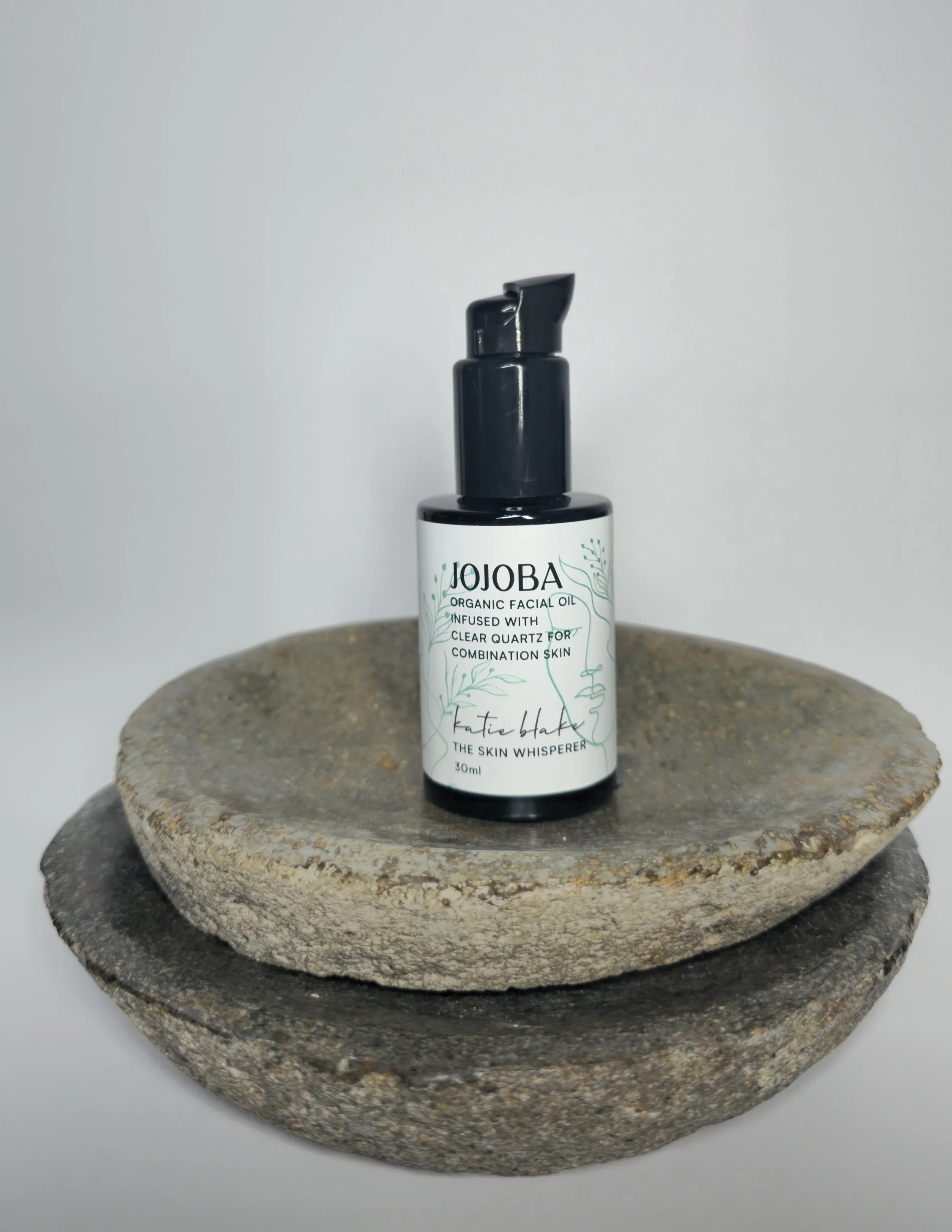 Organic Jojoba Facial Oil — Infused with Clear Quartz - 30ml
