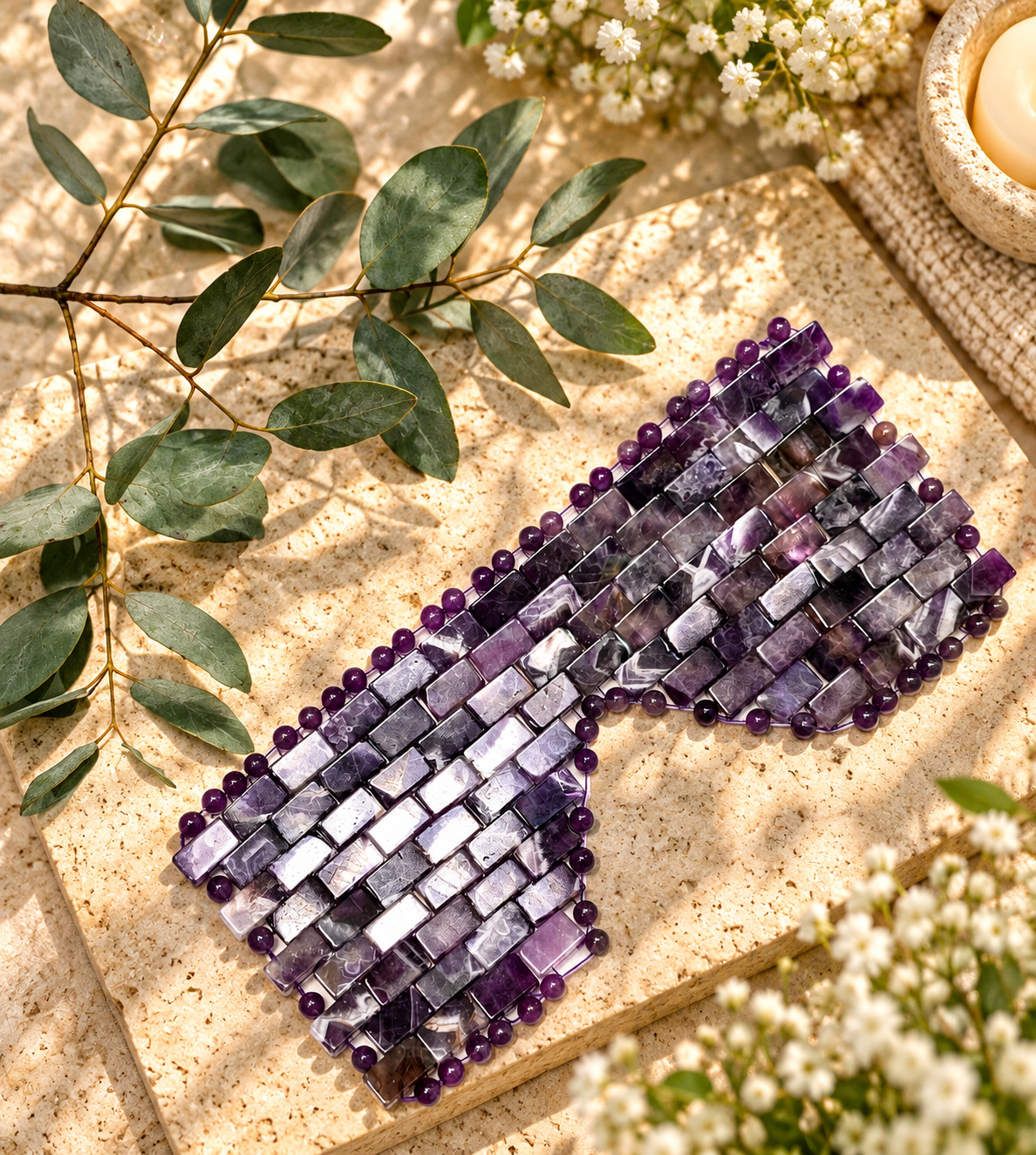 Amethyst Crystal Eye Mask - The Skin Whisperers