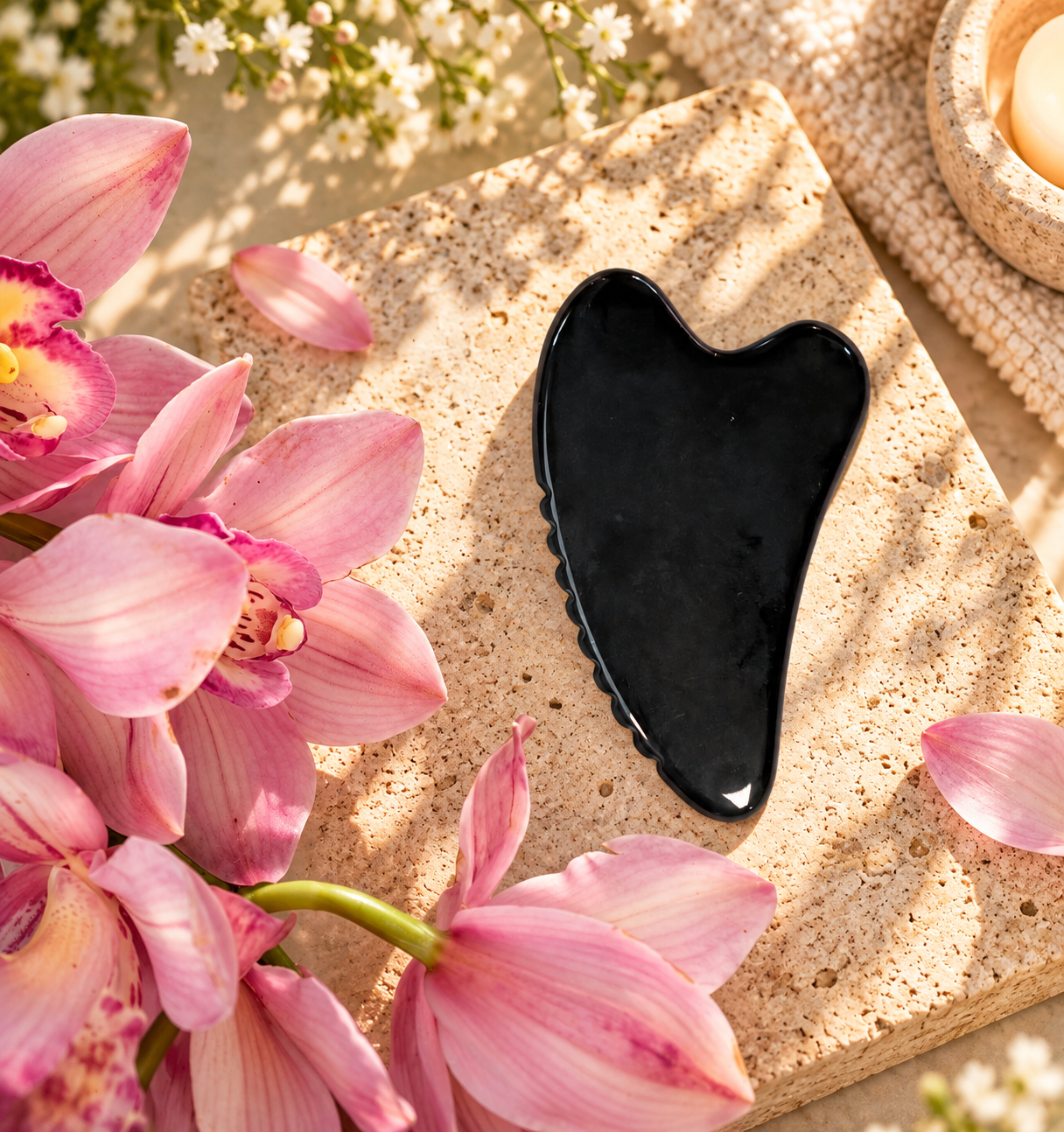 Obsidian Facial Gua Sha Tool - The Skin Whisperers