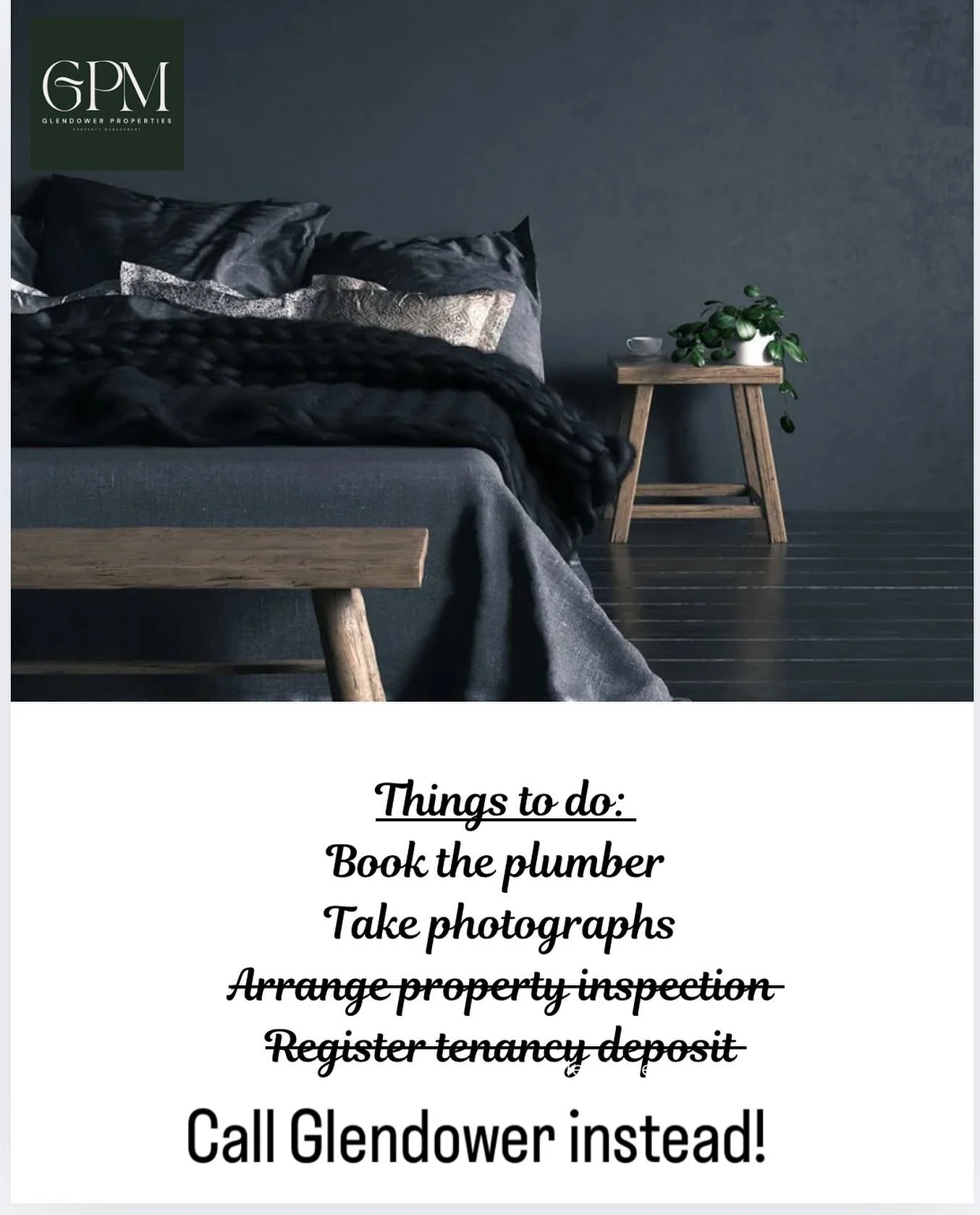 Get in touch with us today &hellip;. We take the stress out of property management.
#glendowerproperties 
020 31293687
