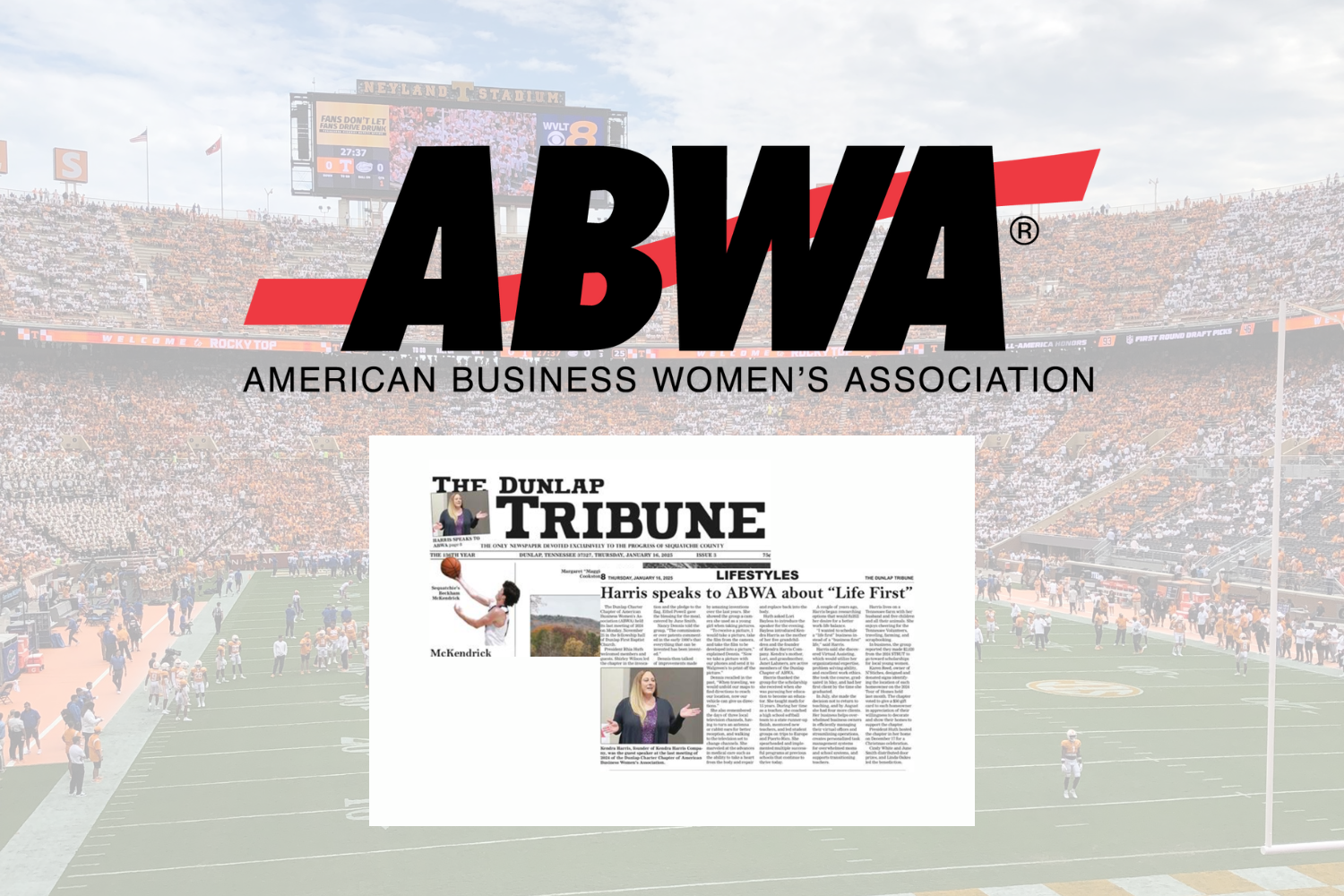 Speaking to the American Business Women’s Association About Life-First Leadership