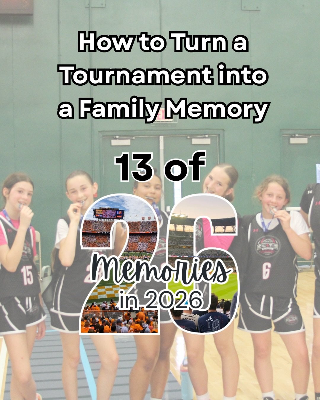 A basketball tournament near Pigeon Forge taught us a few planning tricks that made the trip even better.

But to keep it real👇

We can&rsquo;t do this with every tournament. There have been plenty where we:
🚗💨drove 3 hours
⛹️&zwj;♀️🏀played games