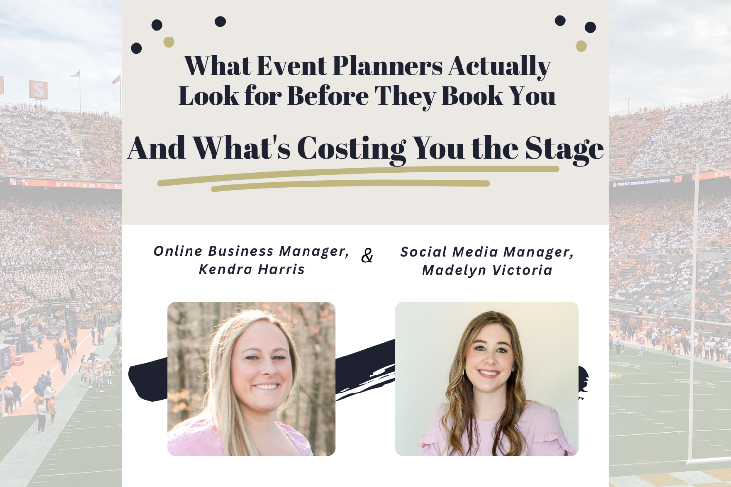 What Event Planners Actually Look for Before They Book You (And What’s Costing You the Stage)