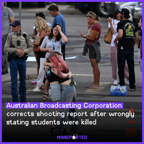 Australian Broadcasting Corporation corrects Evergreen High School shooting report after wrongly stating students were killed