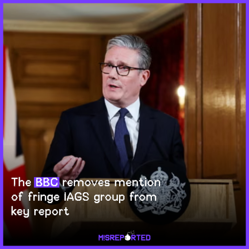 The BBC removes mention of fringe IAGS group from key report