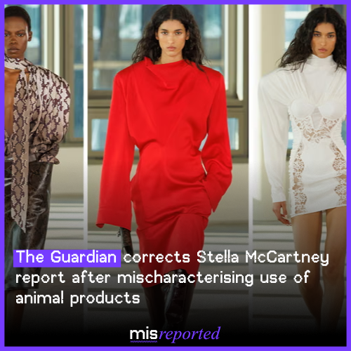 The Guardian corrects Stella McCartney report after mischaracterising use of animal products