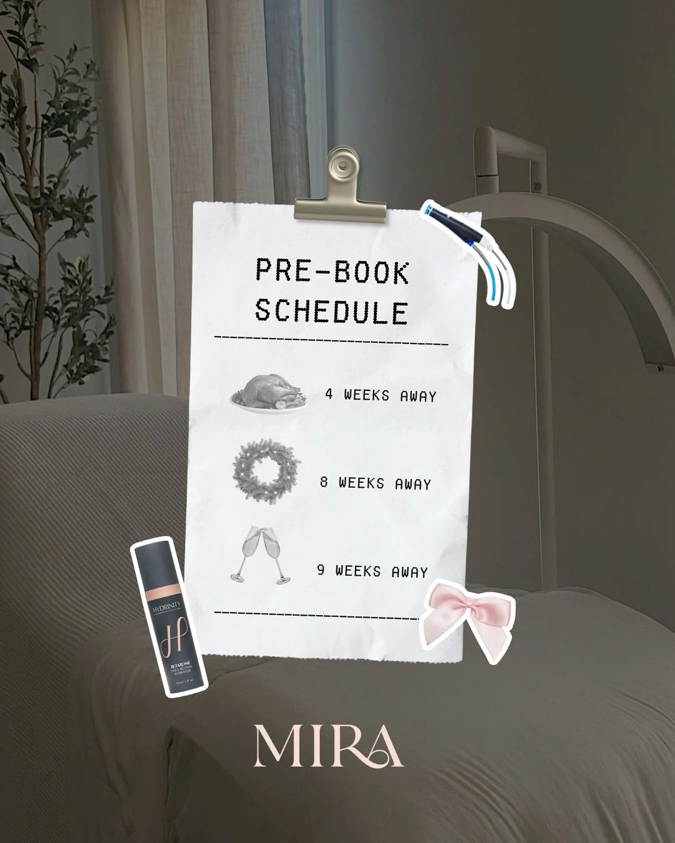 Beautiful skin doesn&rsquo;t happen by chance &mdash; it happens by pre-booking. 🤍
Secure your glow now for the holiday season ✨

#MiraMedSpa #MiraGlow #ValricoMedSpa #HolidayGlowUp