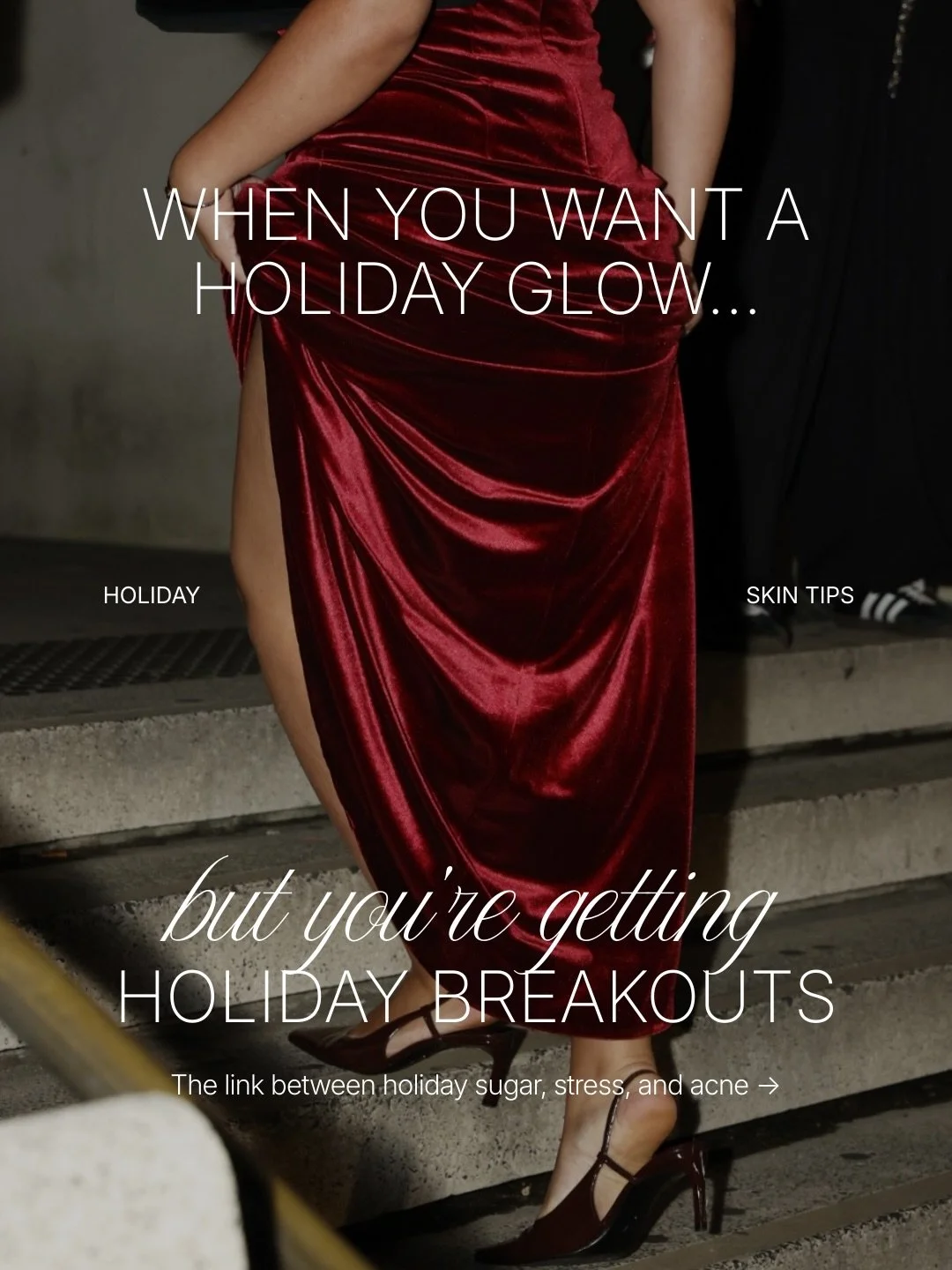 ✨ Tis the season for sweet treats, stress, travel&hellip; and breakouts.
Totally normal &mdash; and totally fixable.

Sugar spikes oil and inflammation.
Stress boosts cortisol.
Late nights slow healing.
And your barrier? A little cranky from all the 