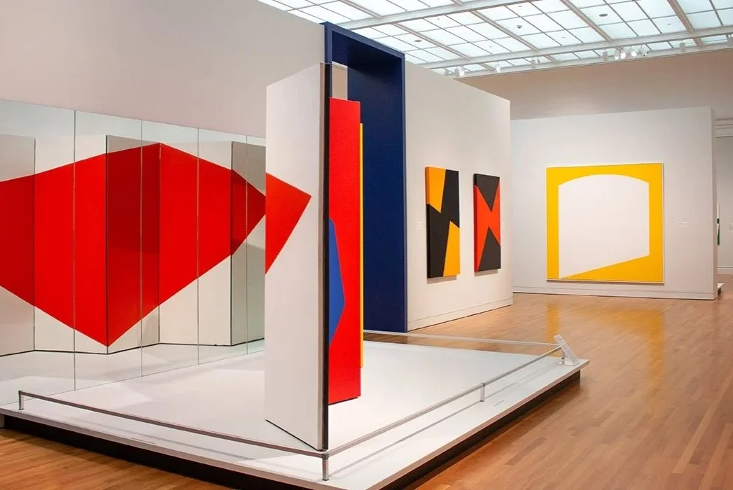  Carmen Herrera at the University of Michigan Museum of Art. Exhibition view, © University of Michigan Museum of Art. Photo by Neil Kagerer. 