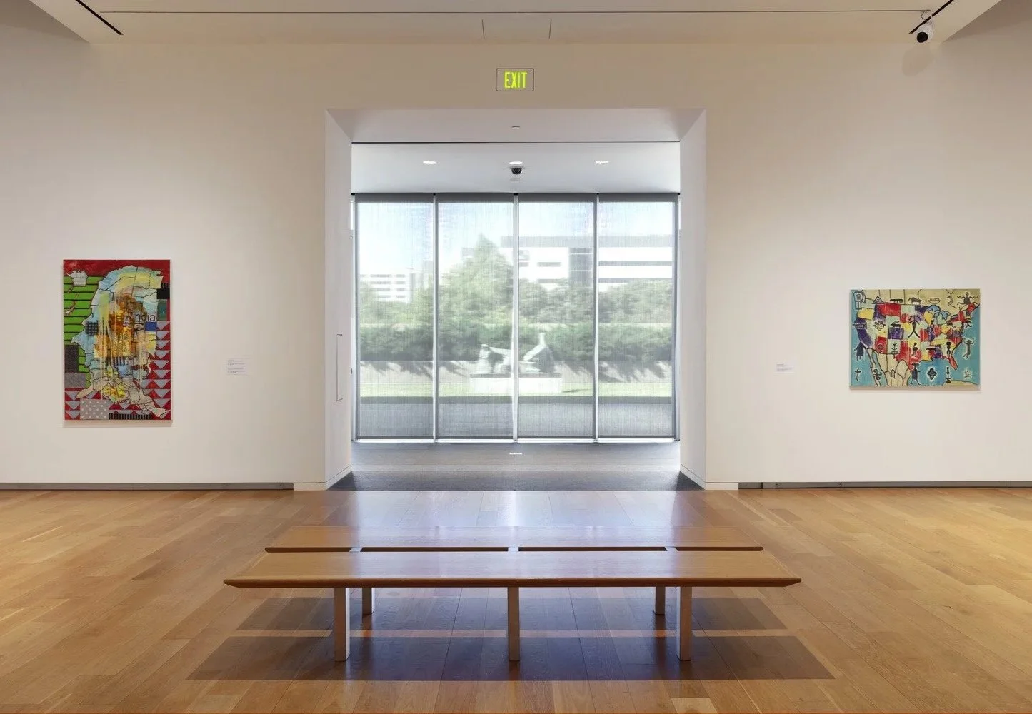  Jaune Quick-to-See Smith at the Modern Art Museum of Fort Worth, Texas. Exhibition view, Modern Art Museum of Fort Worth. Photo by Kevin Todora. Courtesy of the Modern Art Museum of Fort Worth. 