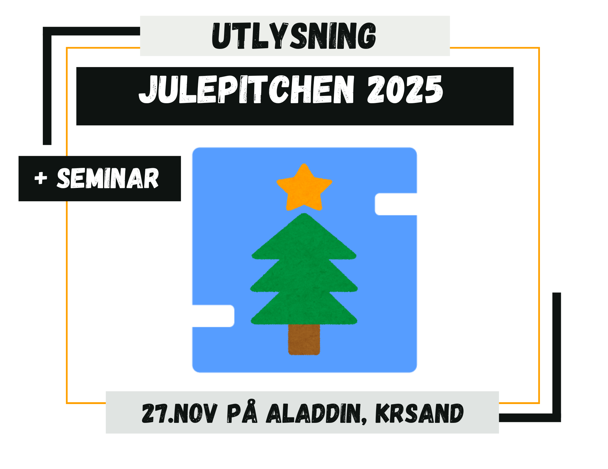 Utlysning: Julepitchen 2025 og seminar: Presentasjon av nye aktører