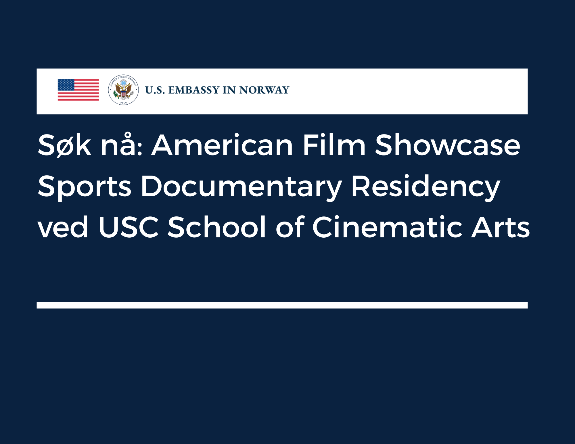 SØK unikt talentprogram i USA