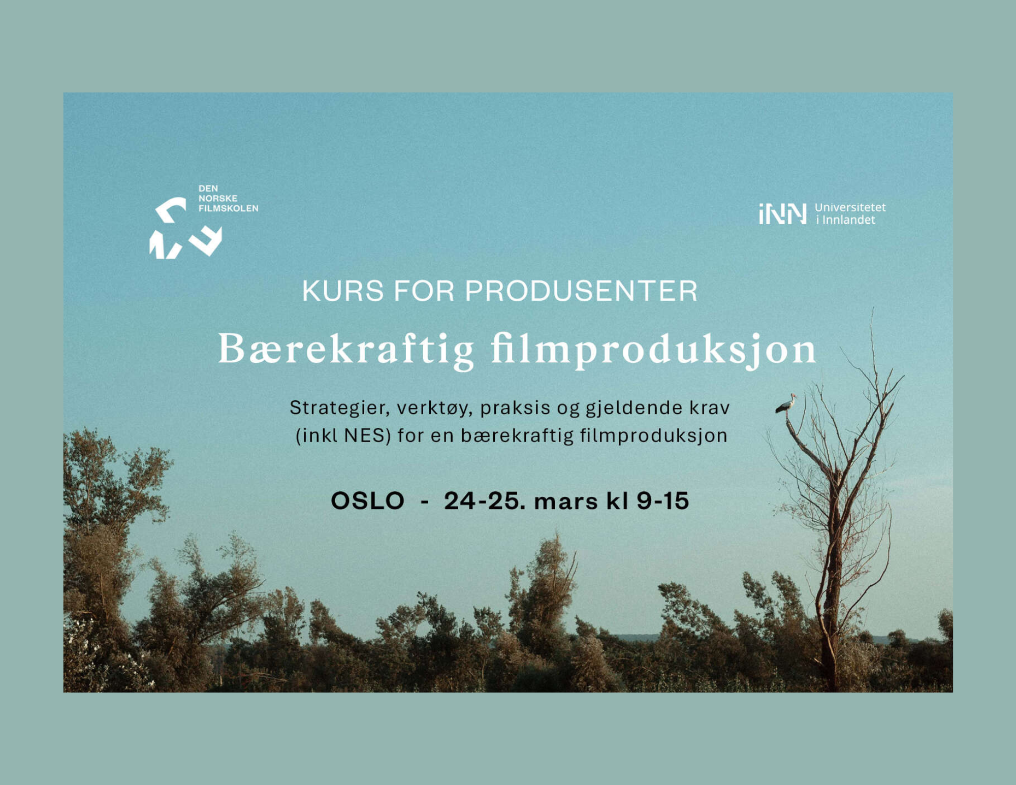 Kurs: Bærekraftig filmproduksjon for produsenter i Oslo