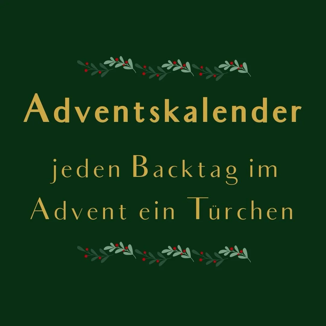 Morgen f&auml;ngt unser Adventskalender an! 🎄

An jedem Backtag gibt es ein T&uuml;rchen. Die Verlosungen &amp; Bekanntgabe der GewinnerIn finden immer in der folgenden Woche statt 🎁

Vergiss nicht teilzunehmen wenn du gewinnen m&ouml;chtest 😍