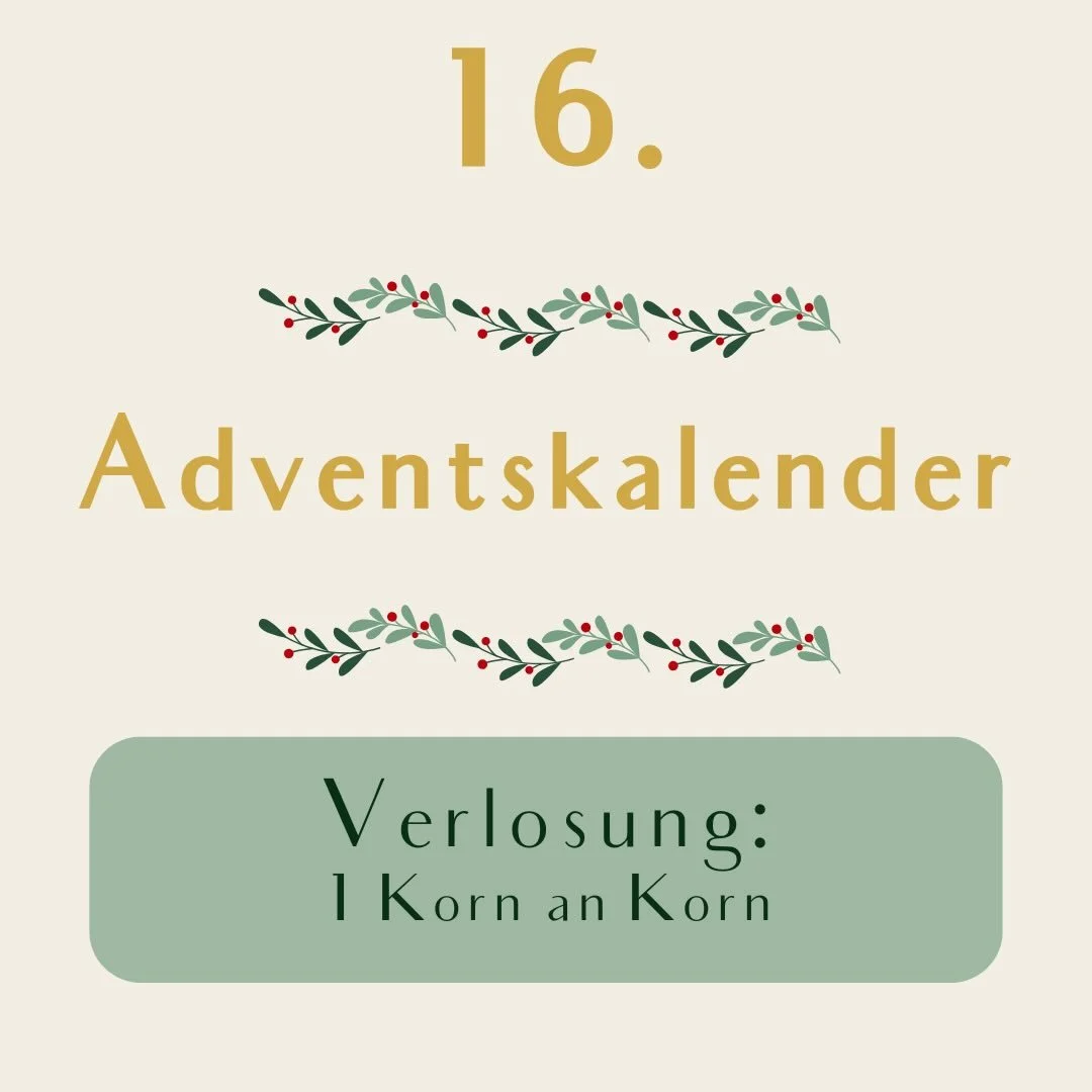 T&uuml;rchen 16 - So nimmst du teil: Folge uns und kommentiere unter diesem Beitrag, wie du unser Korn an Korn am liebsten isst 🧈

Ende der Auslosung am (jeweils kommenden) Montag