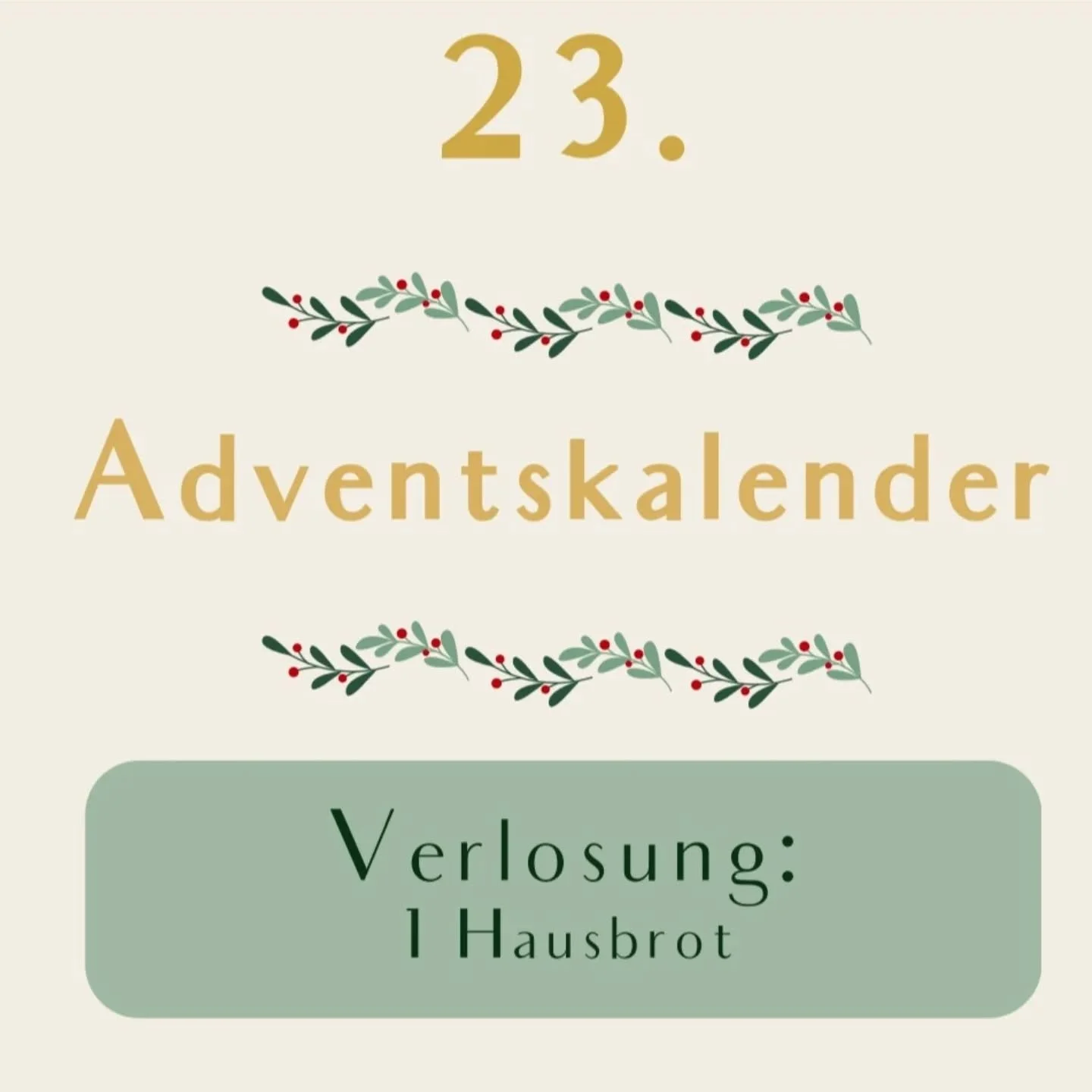 T&uuml;rchen 23 - So nimmst du Teil: Folge uns, und kommentiere hier, mit deinem allerliebsten Hausbrot Pairing von Butter bis K&auml;sefondue 🧀

Ende der Auslosung am (jeweils kommenden) Montag