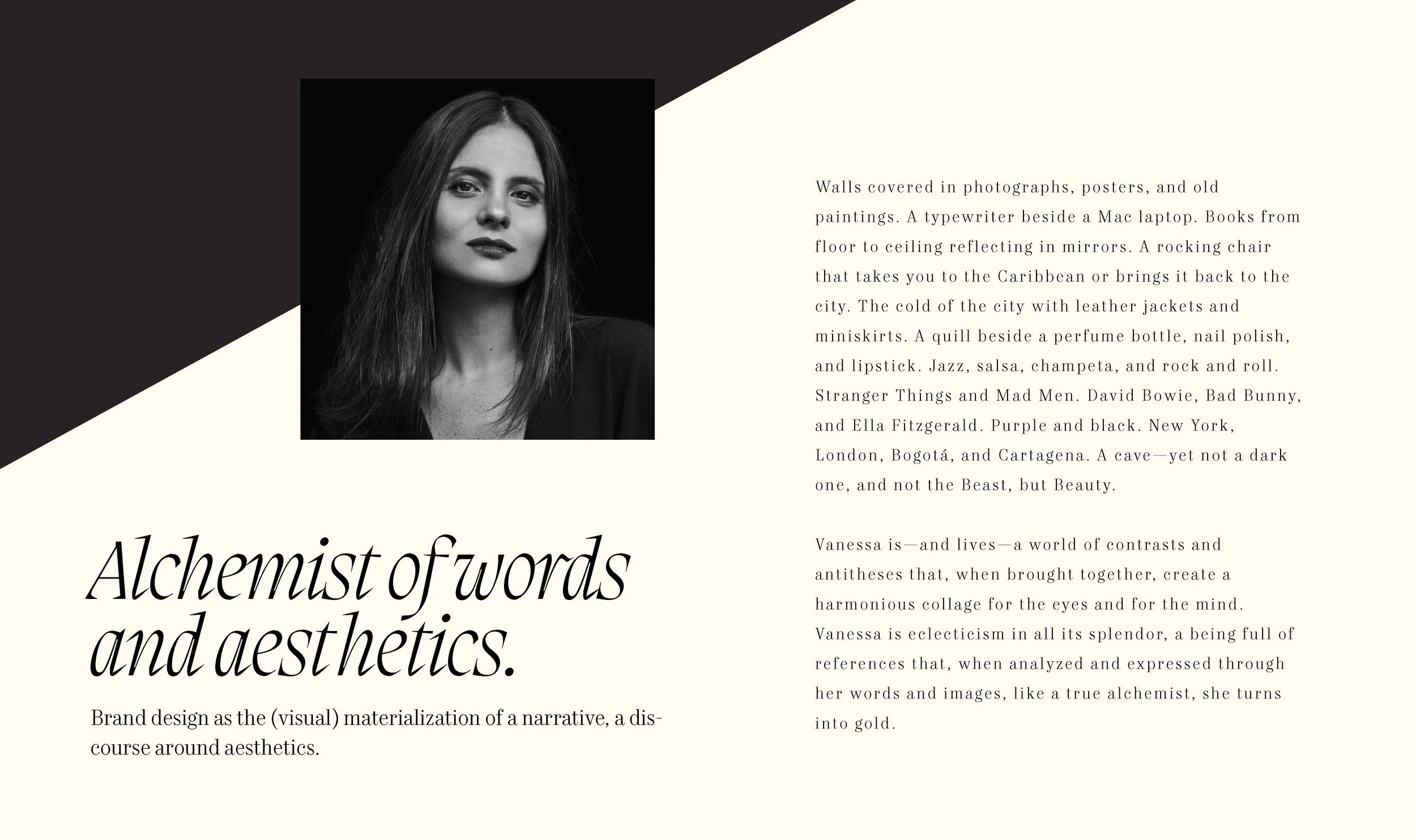 Vanessa Rosales | A project by JC, designer at Chelsea Blake Studio