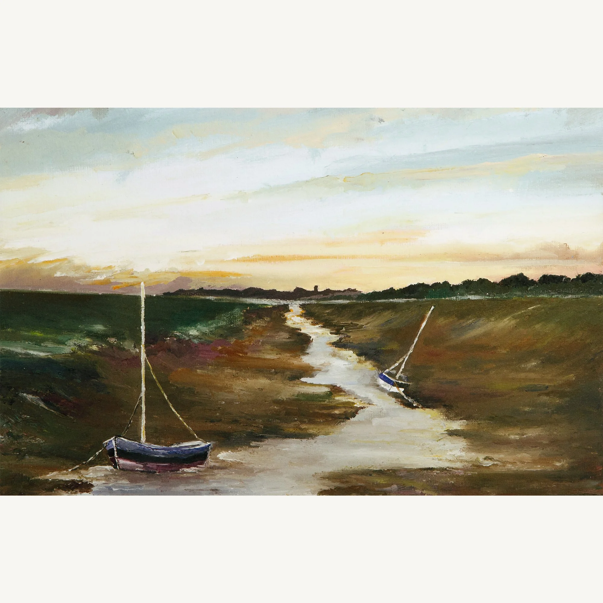 Sunset over Morston Marshes - Giclée Print