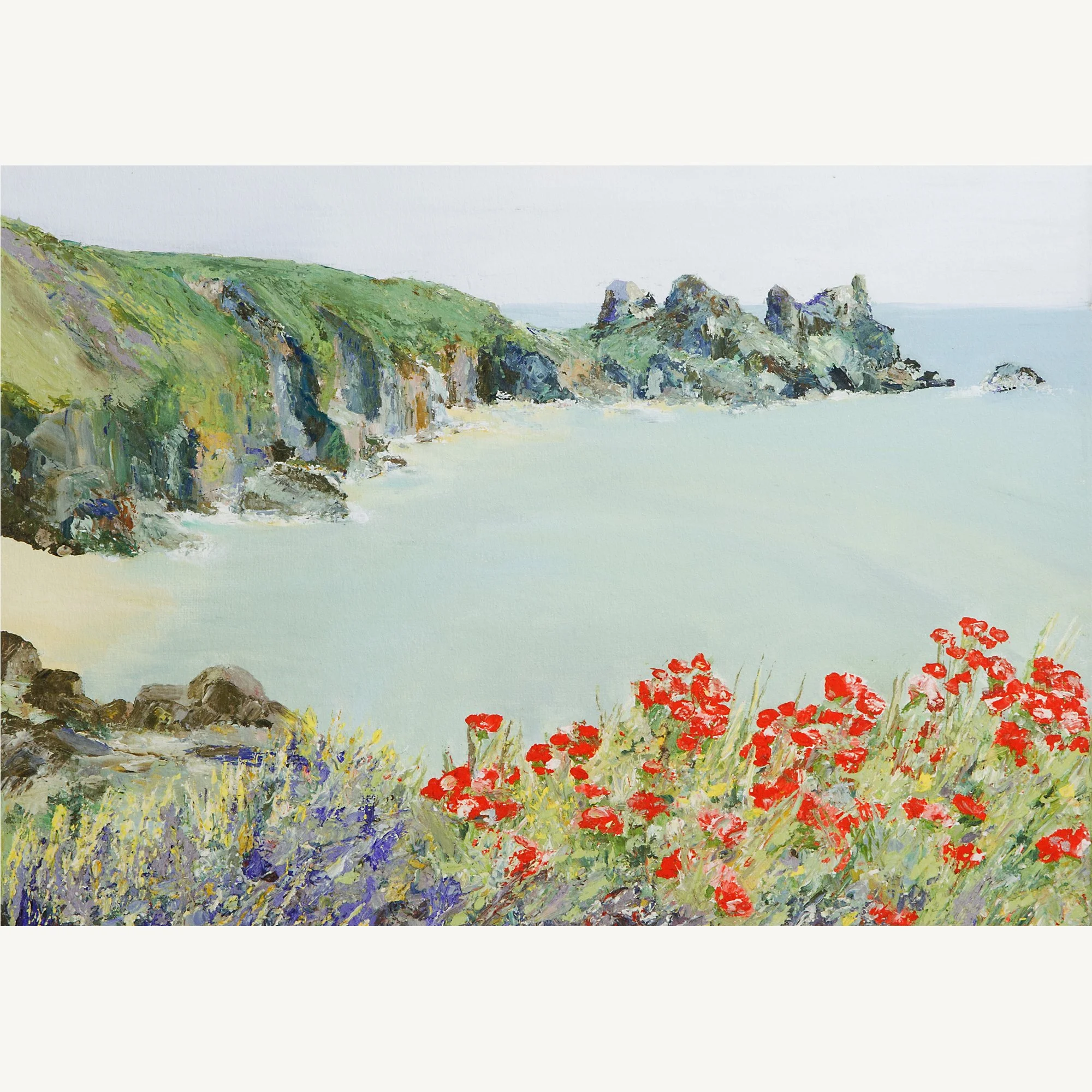 Porthcurno Cove Cornwall - Giclée Print
