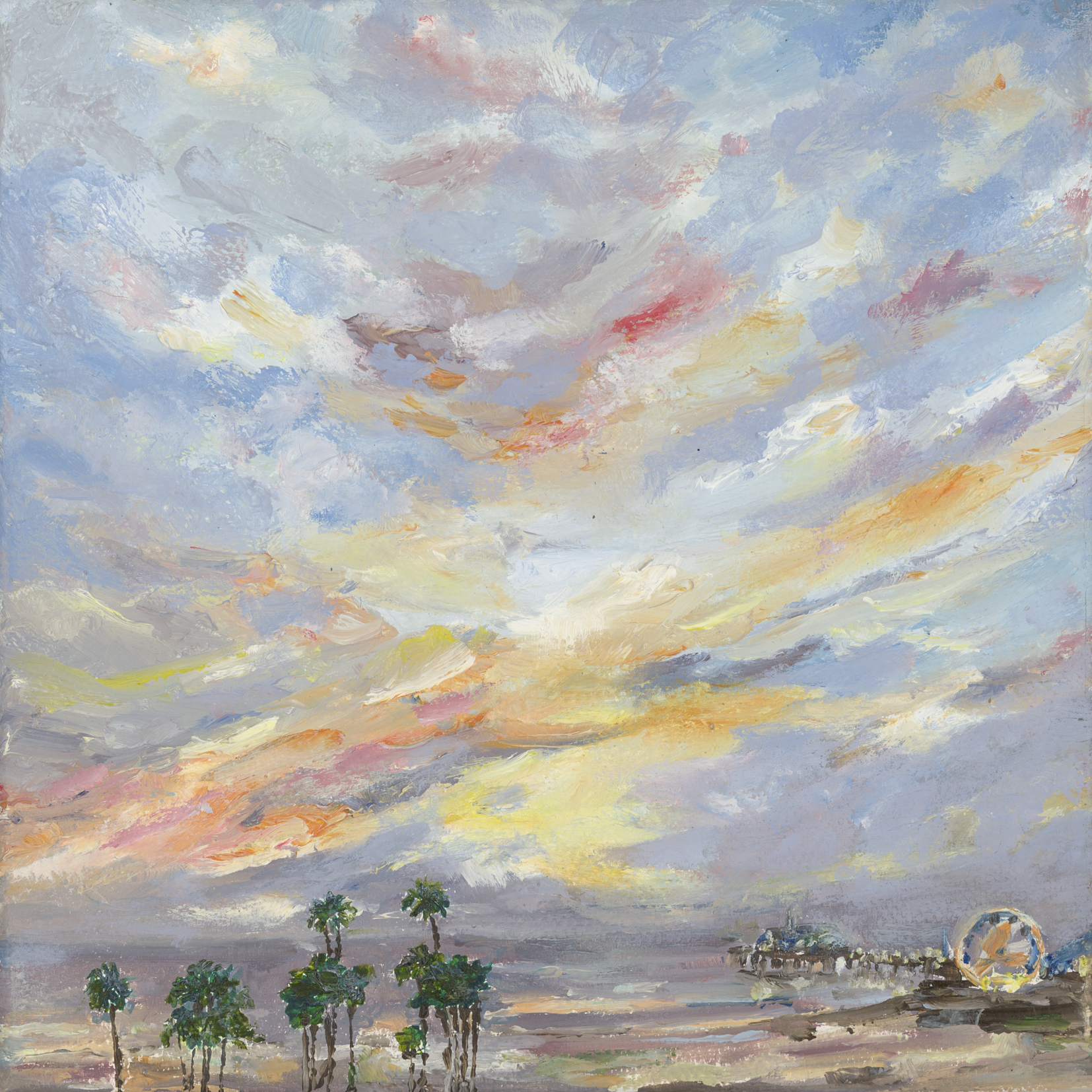 Santa Monica Sun-Dip by Rebecca Rodda Small Painting.png