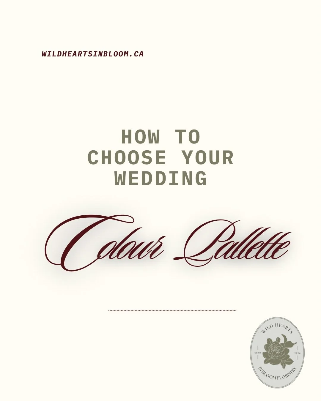 Choosing your wedding colours is so much more than picking pretty shades &mdash; it&rsquo;s about creating a feeling.
As a floral designer, the right palette is the foundation of everything: the movement, the textures, the emotion of the day.

Here&r