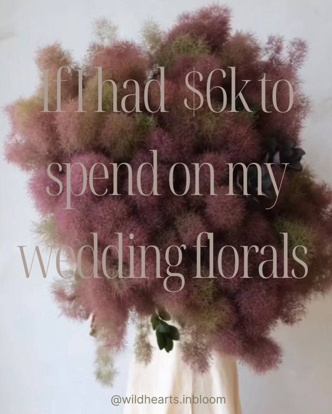 If I had $6K to invest in wedding florals, this is exactly how I would allocate it for maximum impact.

One of the biggest things I see? Couples simply don&rsquo;t know where to start with floral pricing and that&rsquo;s completely fair. There&rsquo;