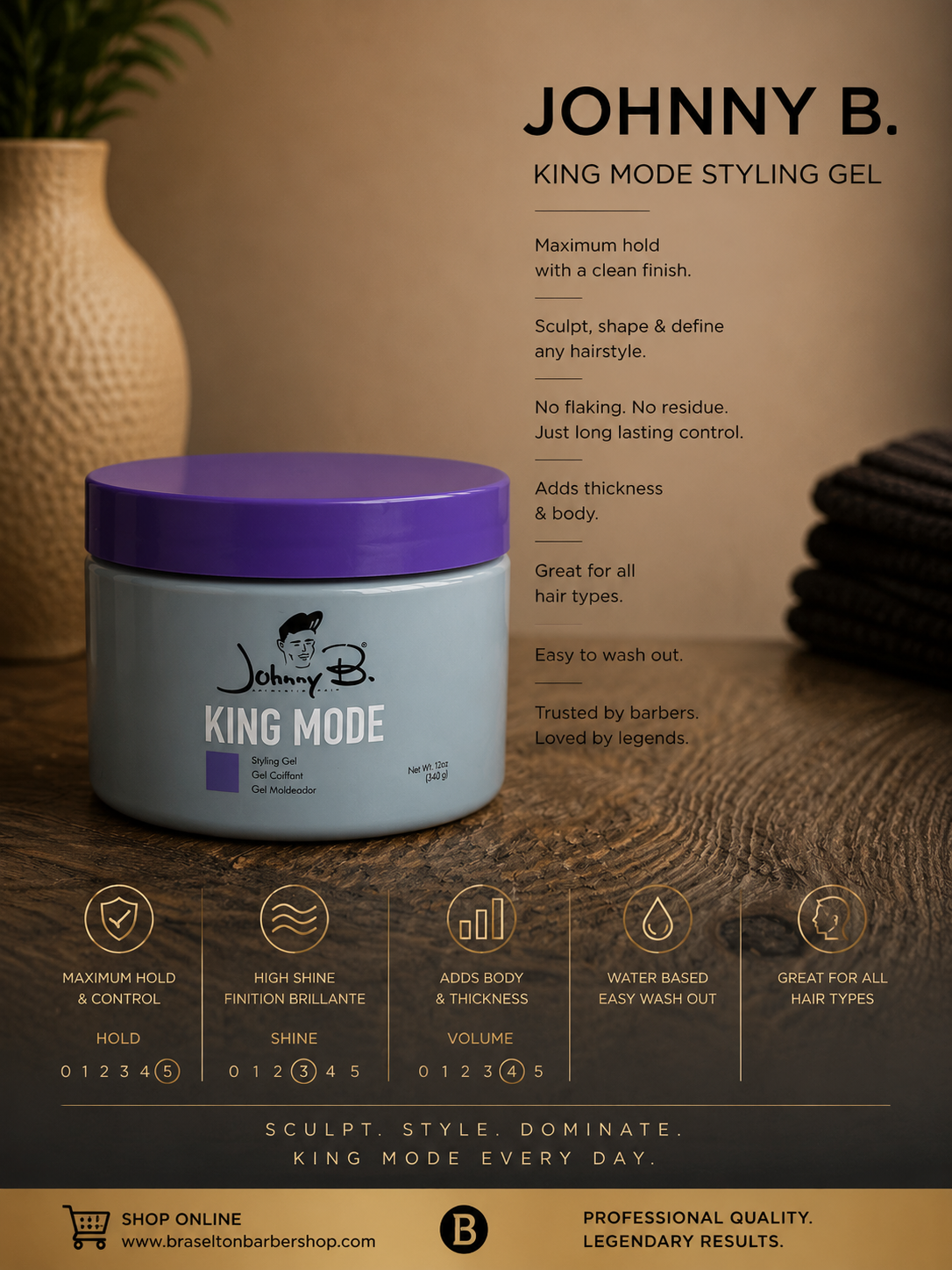 Johnny B. King Mode Styling Gel