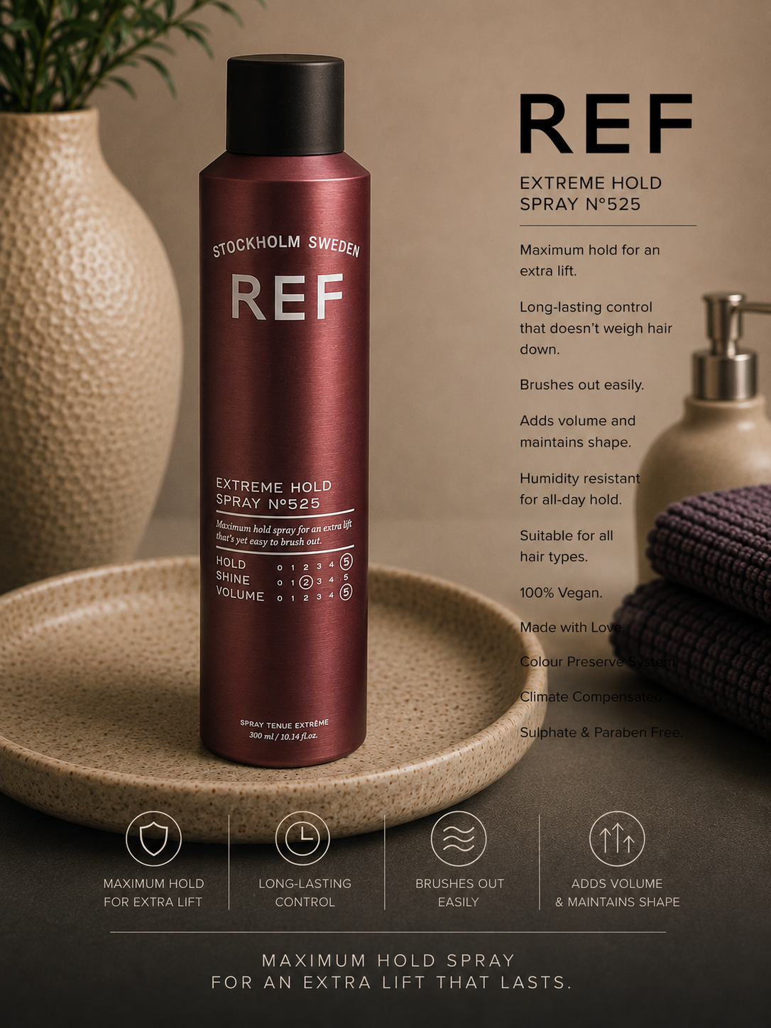REF Extreme Hold Spray N°525