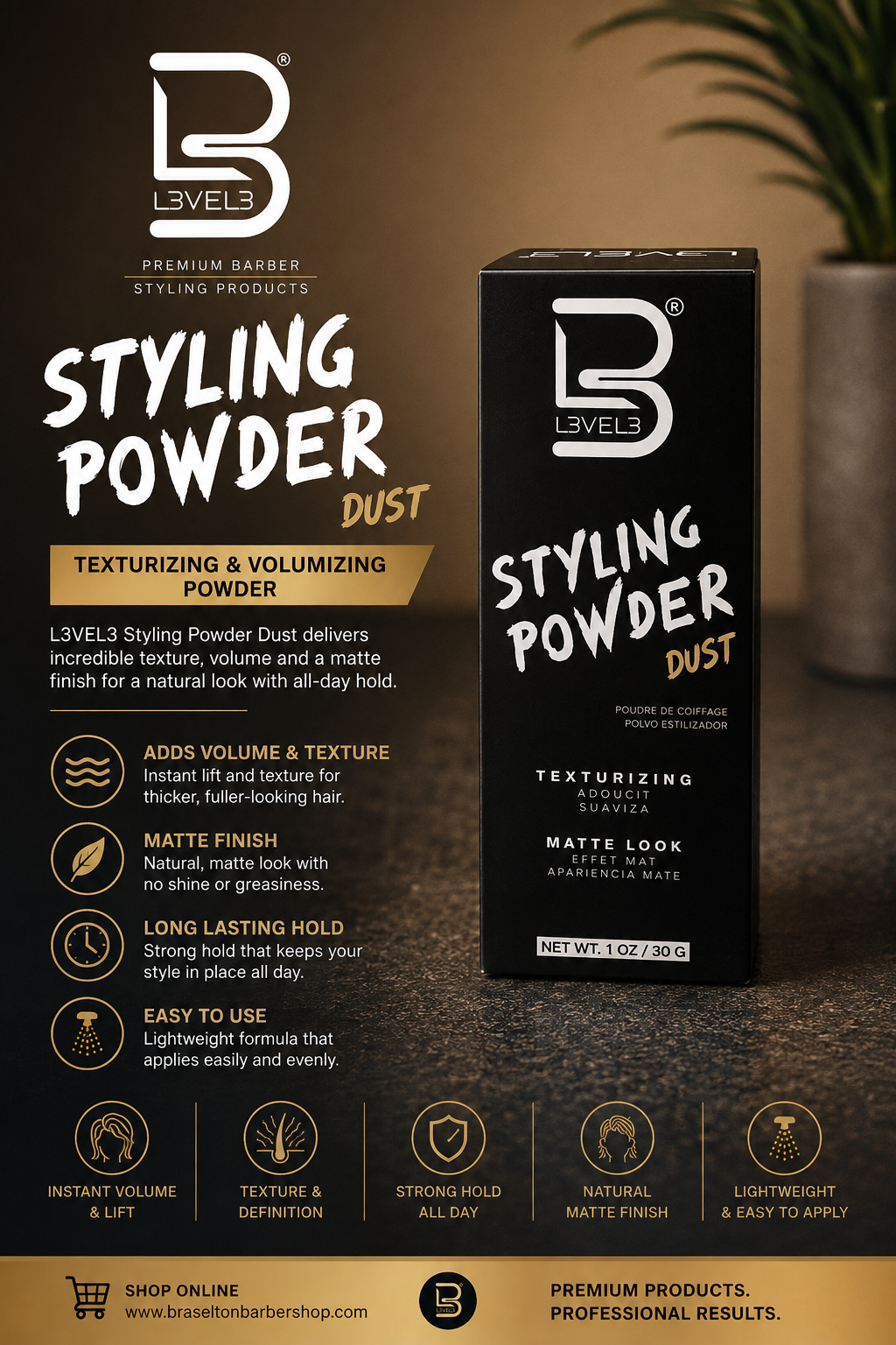 L3VEL3 Styling Powder Dust
