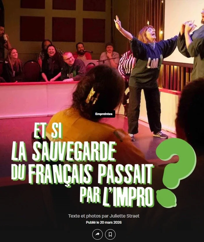 Bonne journ&eacute;e internationale de la francophonie!🩵
L'improvisation c'est beaucoup plus qu'un jeu, c'est une c&eacute;l&eacute;bration de la langue fran&ccedil;aise!

Dans cet article r&eacute;dig&eacute; par Juliette Straet, elle met en valeur