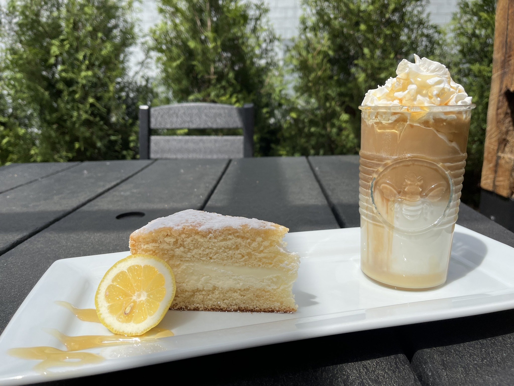 Italian Lemon Cake & Lemon Latte