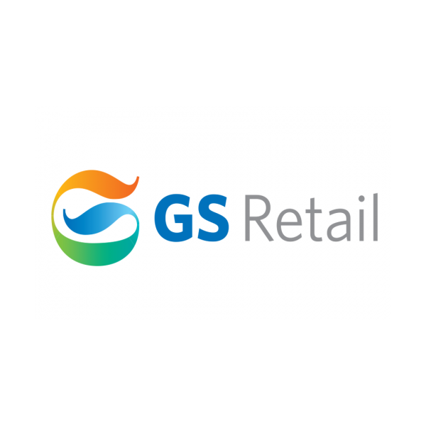 GS Retail logo with a colorful swirl icon and the company name in blue and gray text.