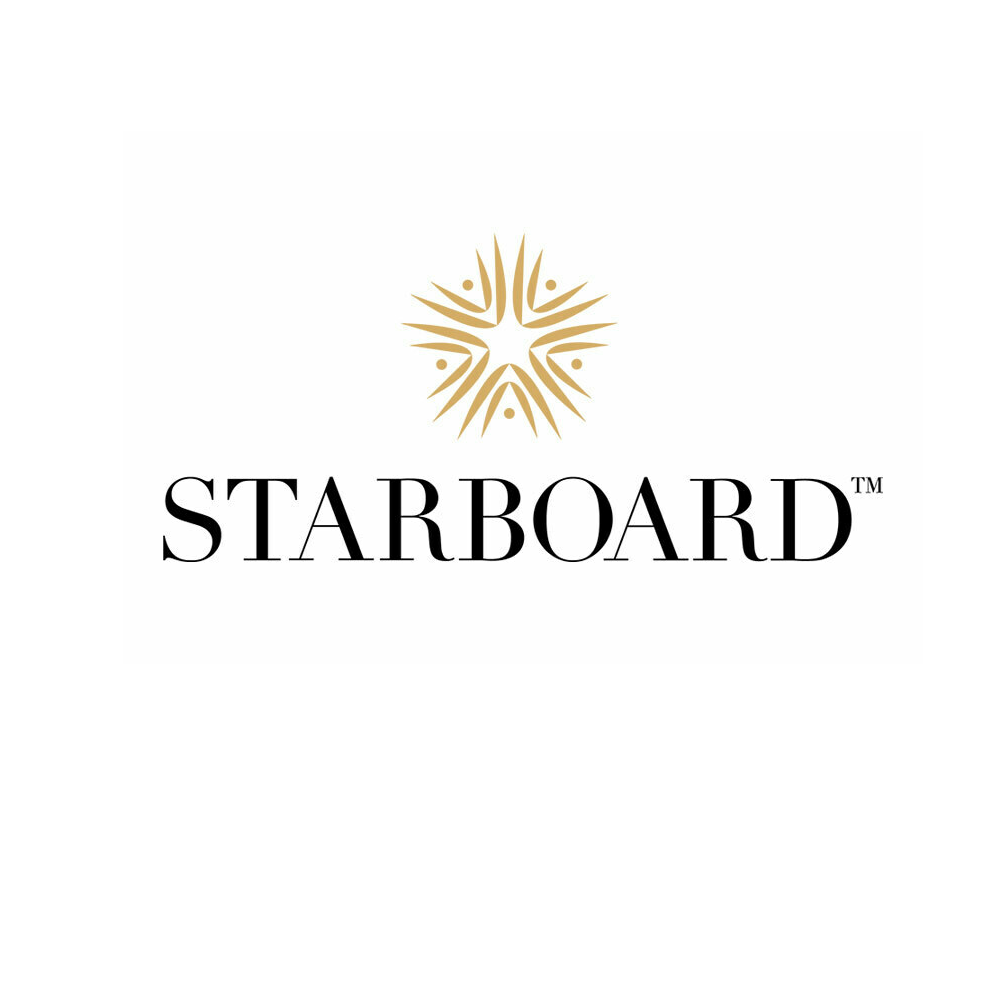 Starboard logo with a gold star-like symbol above the brand name in black capital letters.