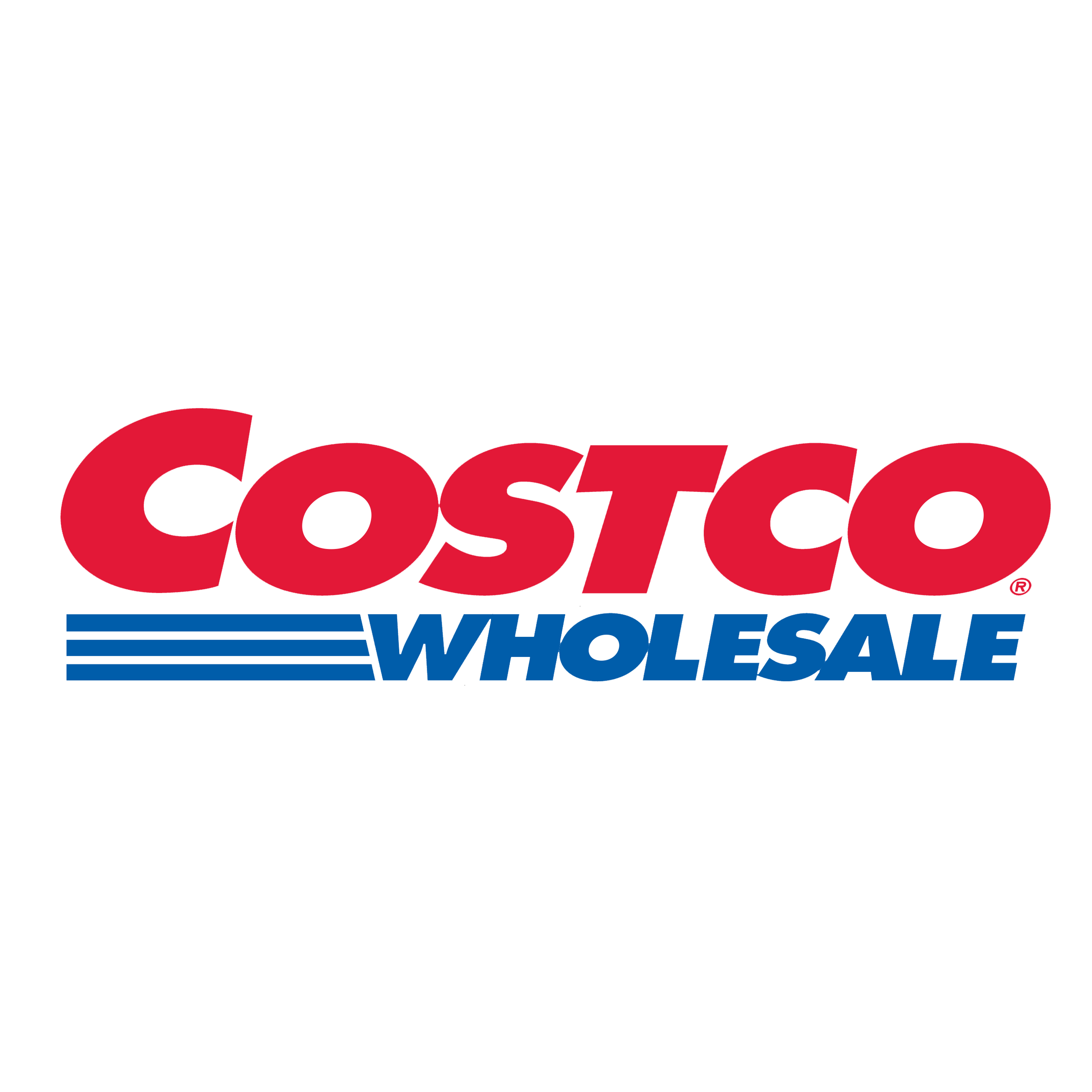 Costco Wholesale logo with red and blue text on a white background.
