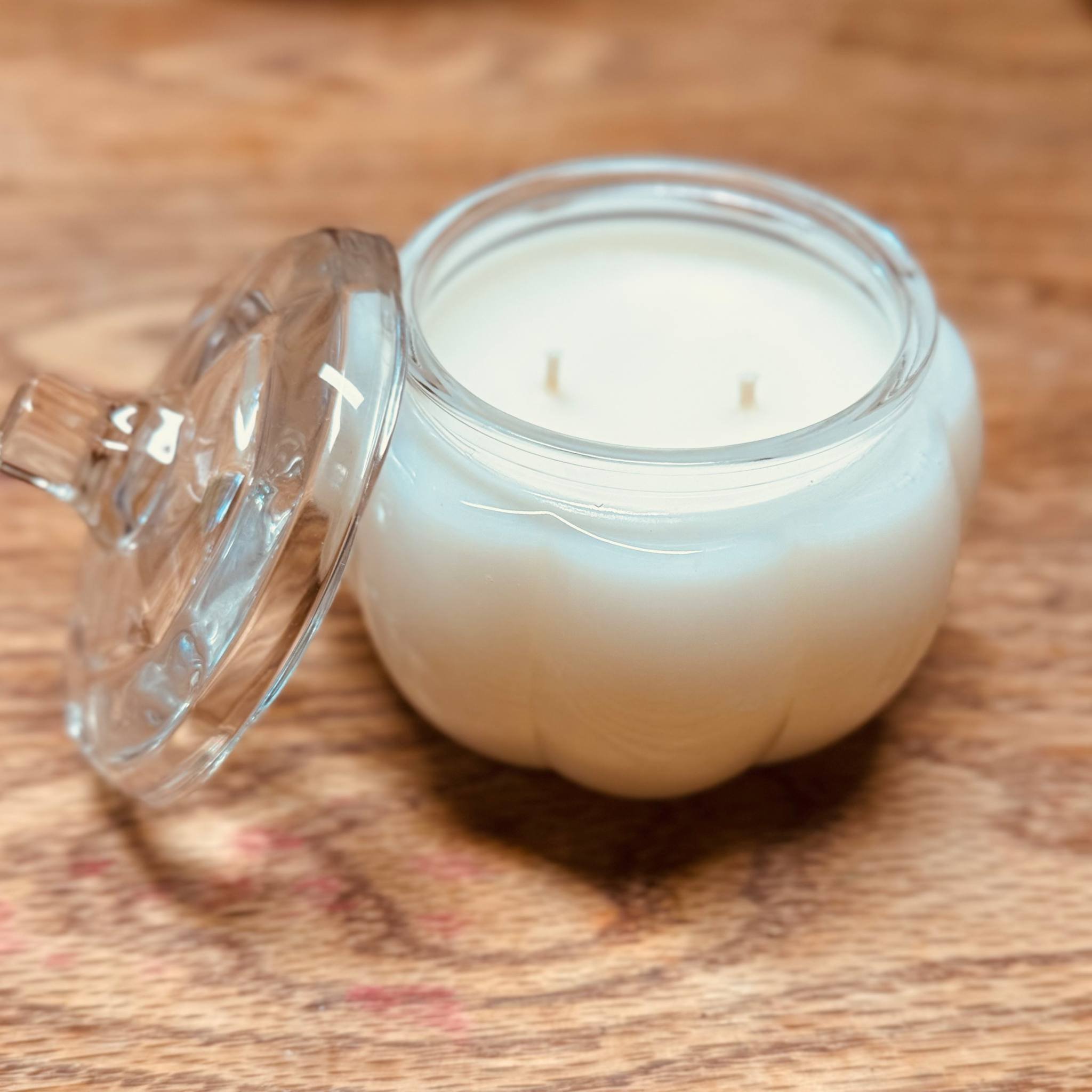 Clear Pumpkin Candle